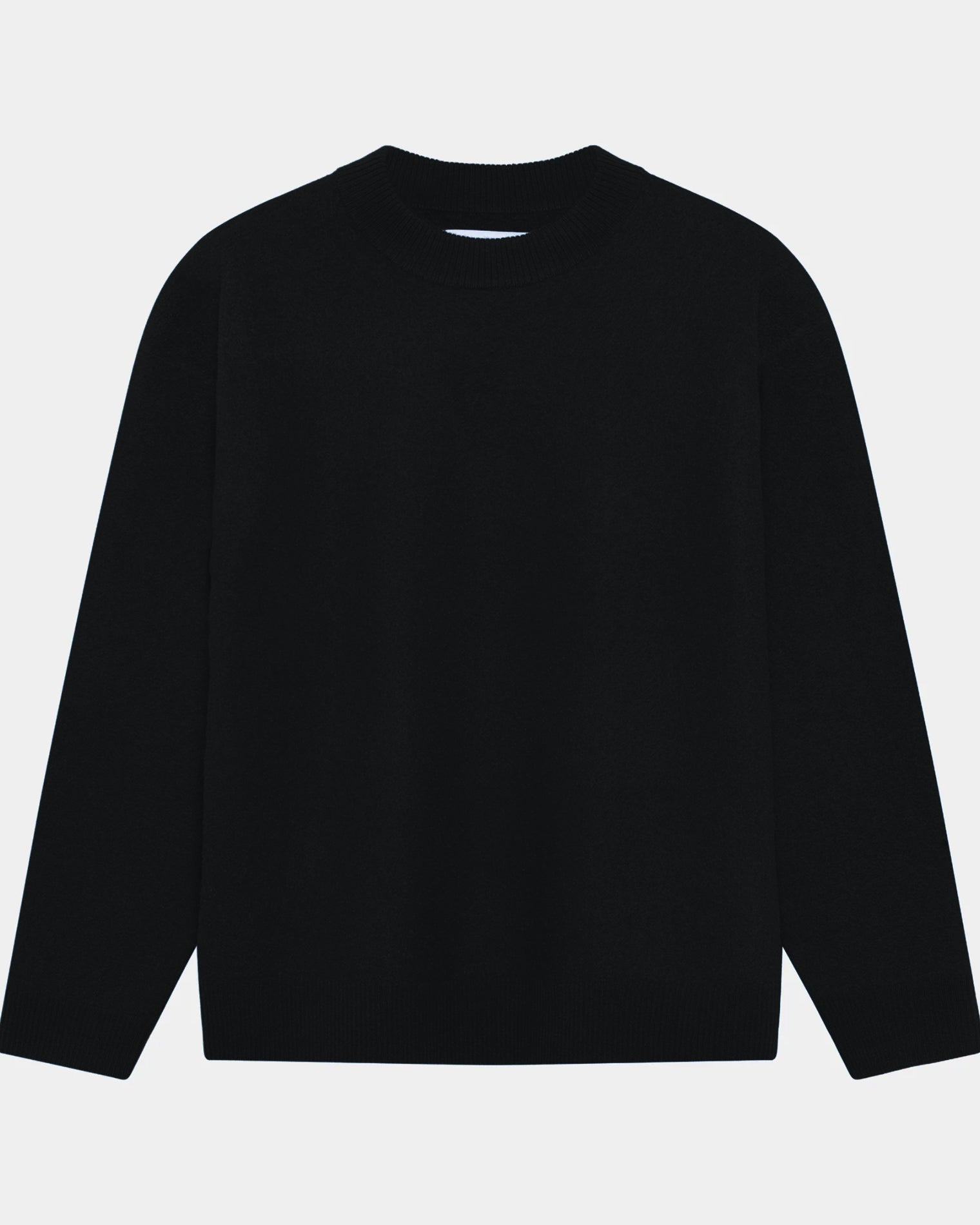 GARMENT PROJECT MAN Noah Wool Knit - Black Knit 999 Black