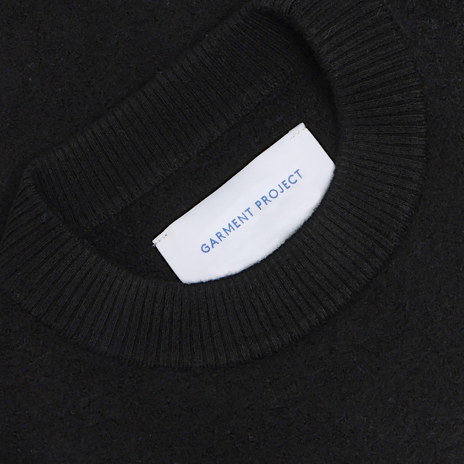 GARMENT PROJECT MAN Noah Wool Knit - Black Knit 999 Black