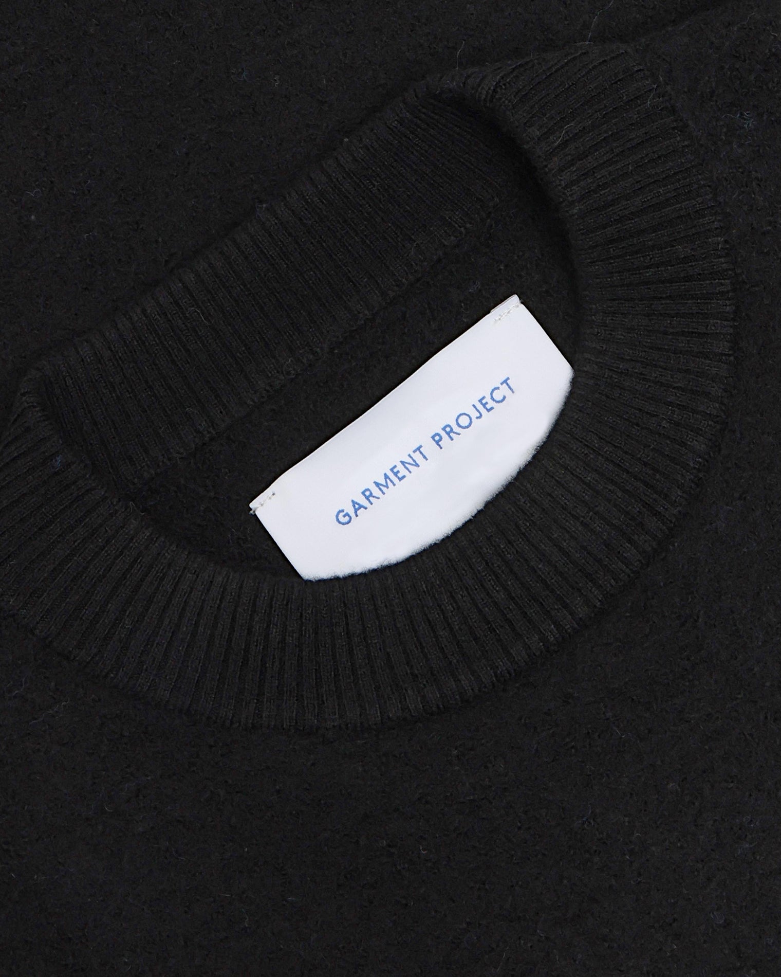 GARMENT PROJECT MAN Noah Wool Knit - Black Knit 999 Black