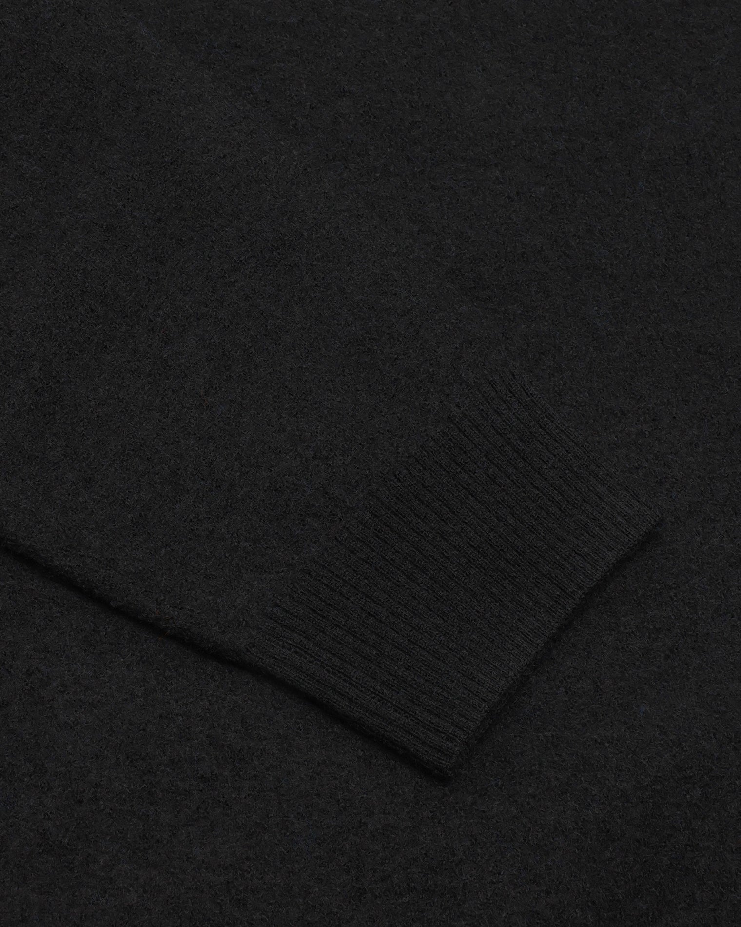 GARMENT PROJECT MAN Noah Wool Knit - Black Knit 999 Black