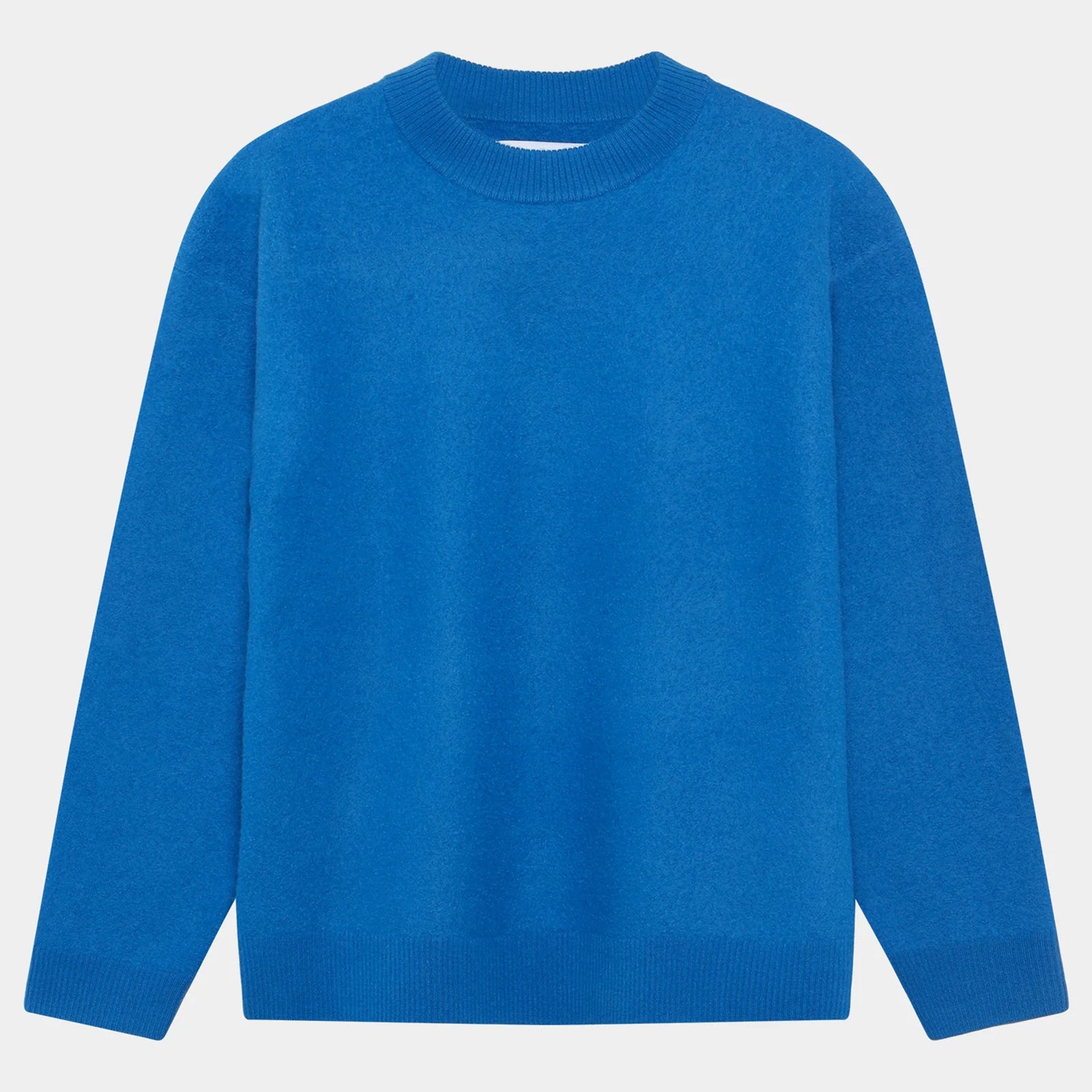 GARMENT PROJECT MAN Noah Wool Knit - Blue Knit 550 Blue