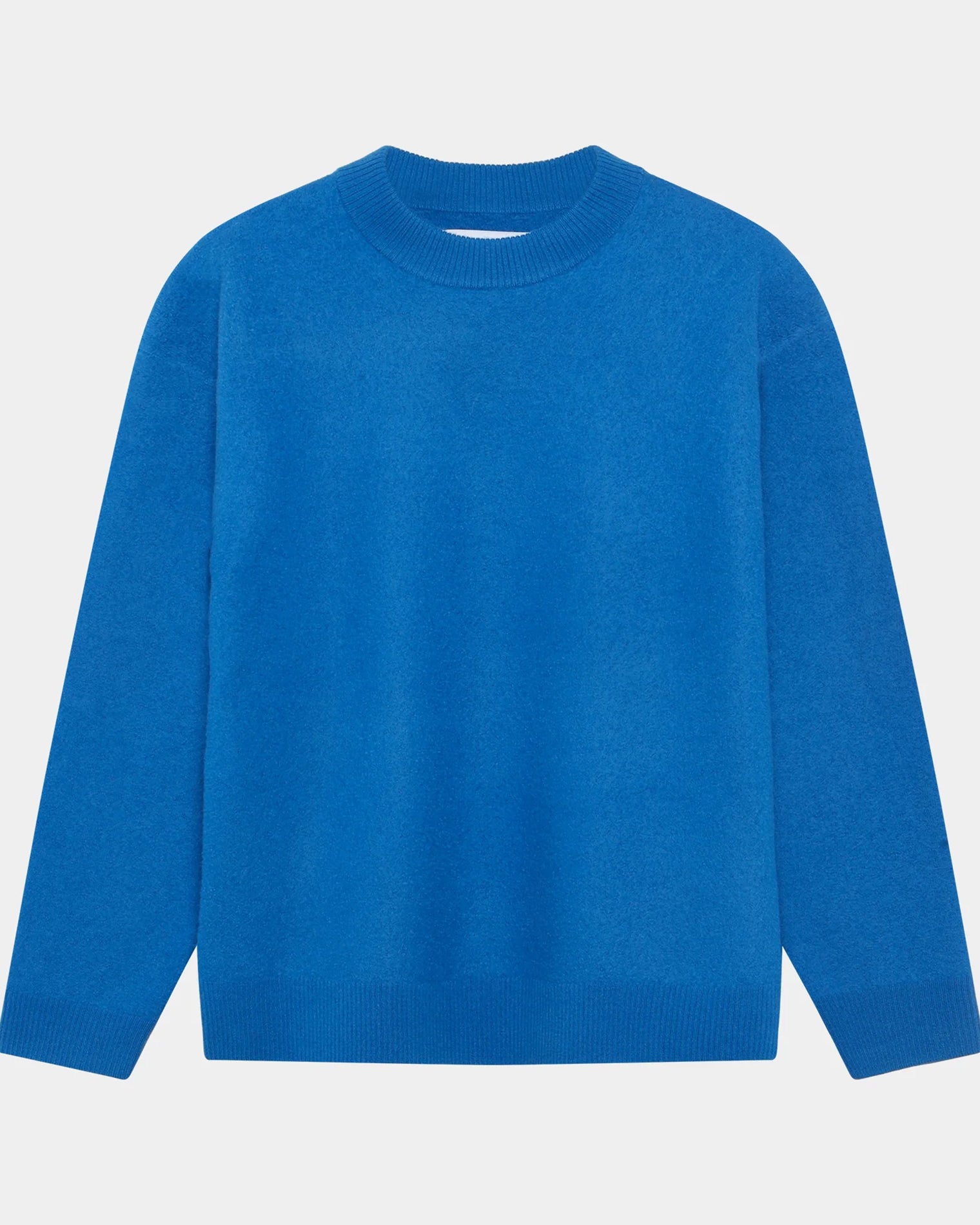 GARMENT PROJECT MAN Noah Wool Knit - Blue Knit 550 Blue
