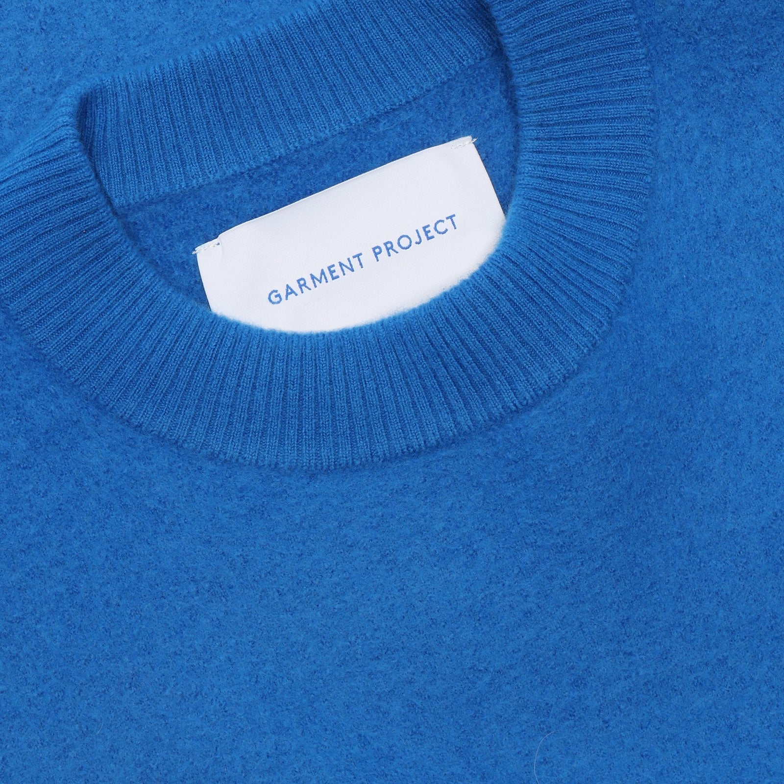 GARMENT PROJECT MAN Noah Wool Knit - Blue Knit 550 Blue