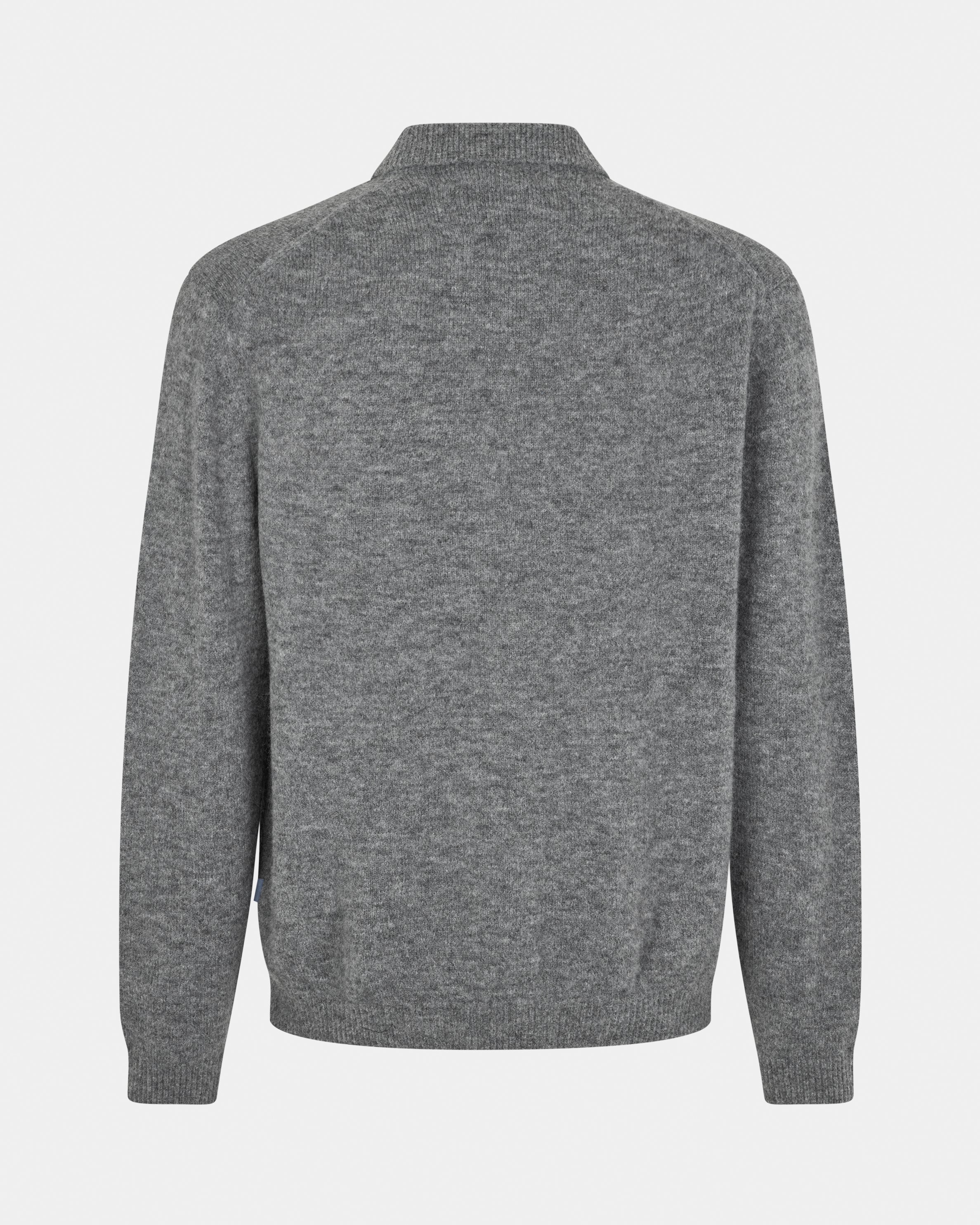 GARMENT PROJECT MAN Norton - Grey Melange Knit 400 Grey