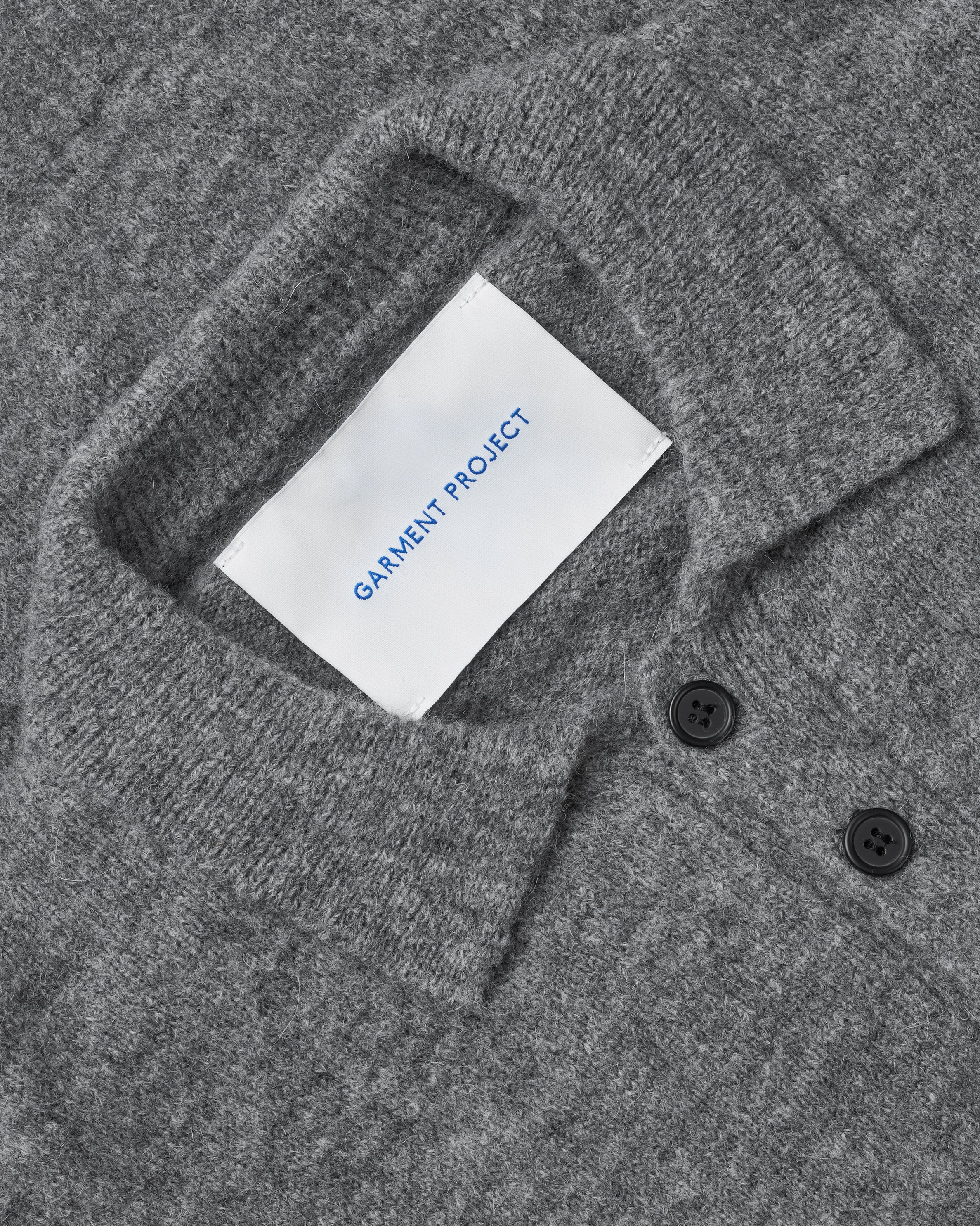 GARMENT PROJECT MAN Norton - Grey Melange Knit 400 Grey