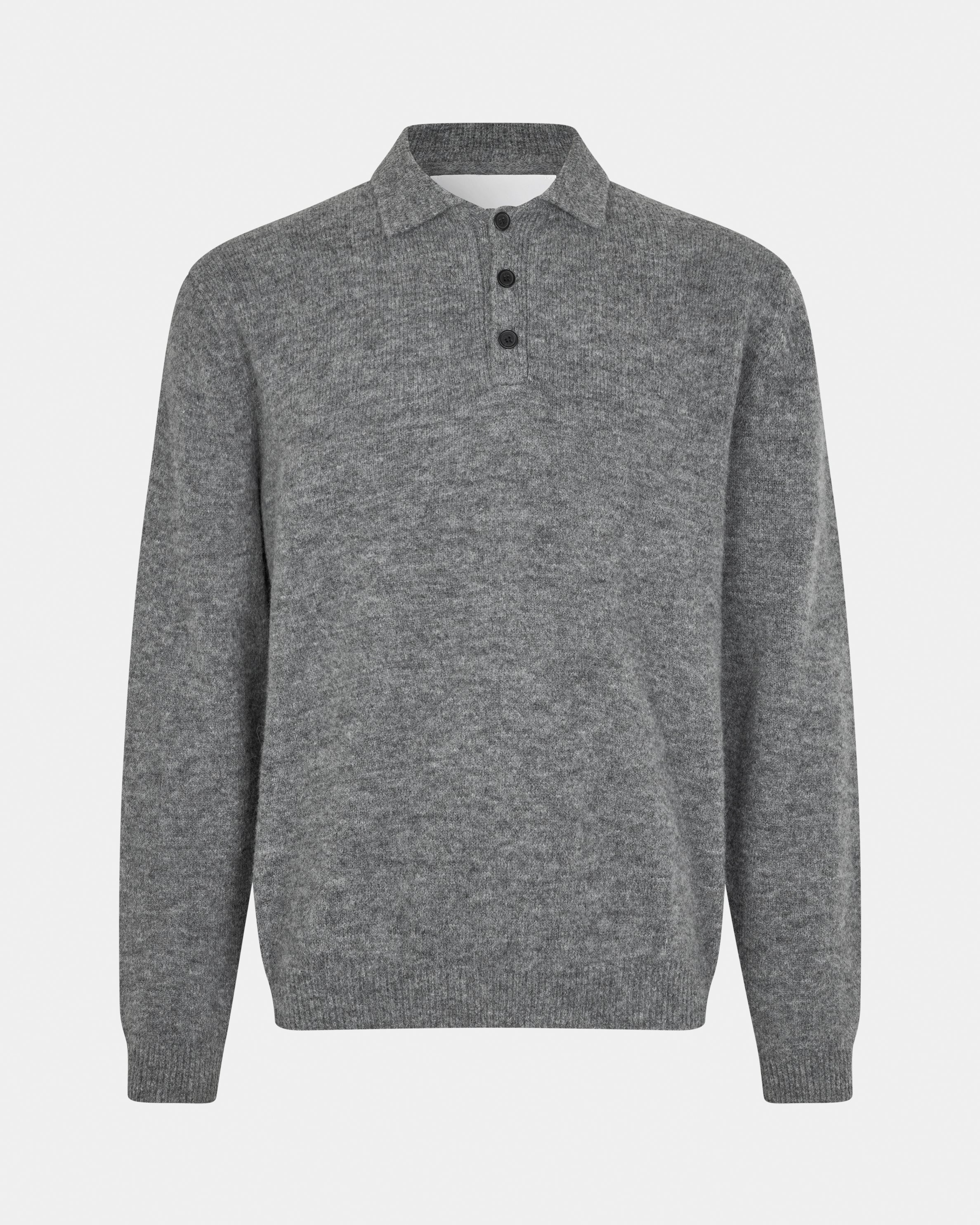 GARMENT PROJECT MAN Norton - Grey Melange Knit 400 Grey
