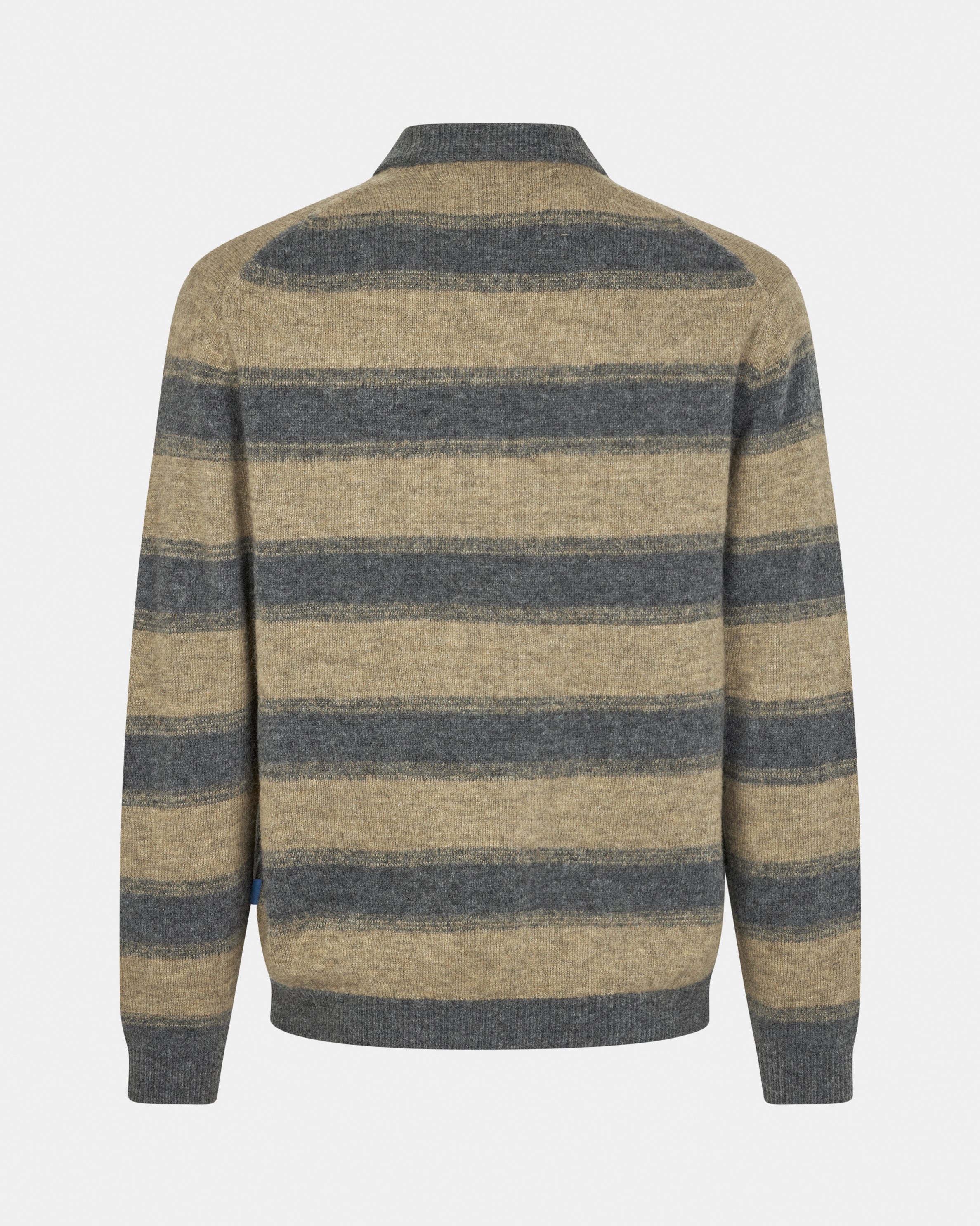 GARMENT PROJECT MAN Norton - Khaki/Grey Melange Knit 185 Khaki/Grey