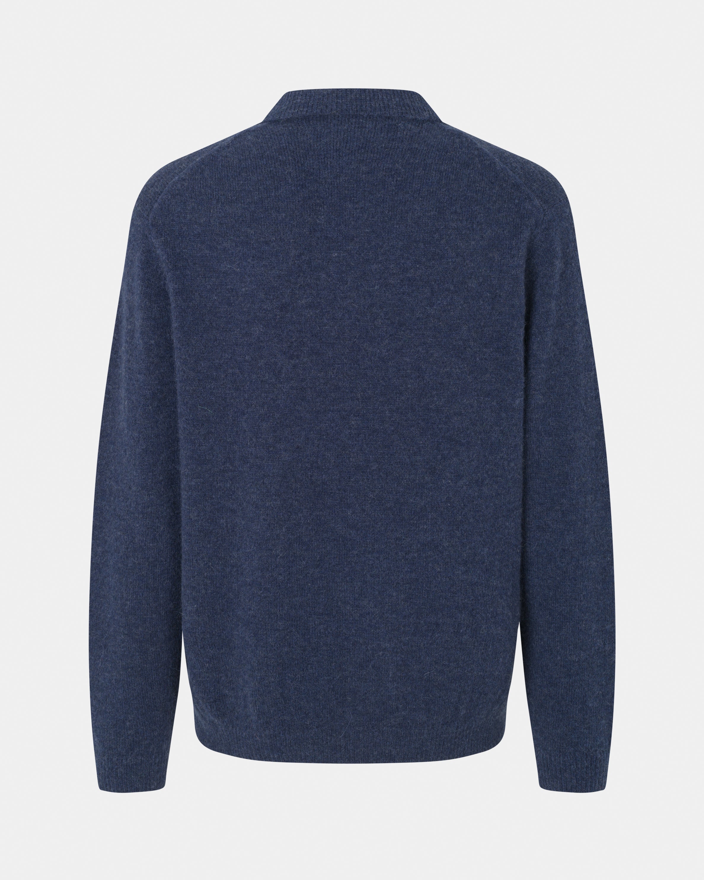 GARMENT PROJECT MAN Norton - Navy Melange Knit 500 Navy