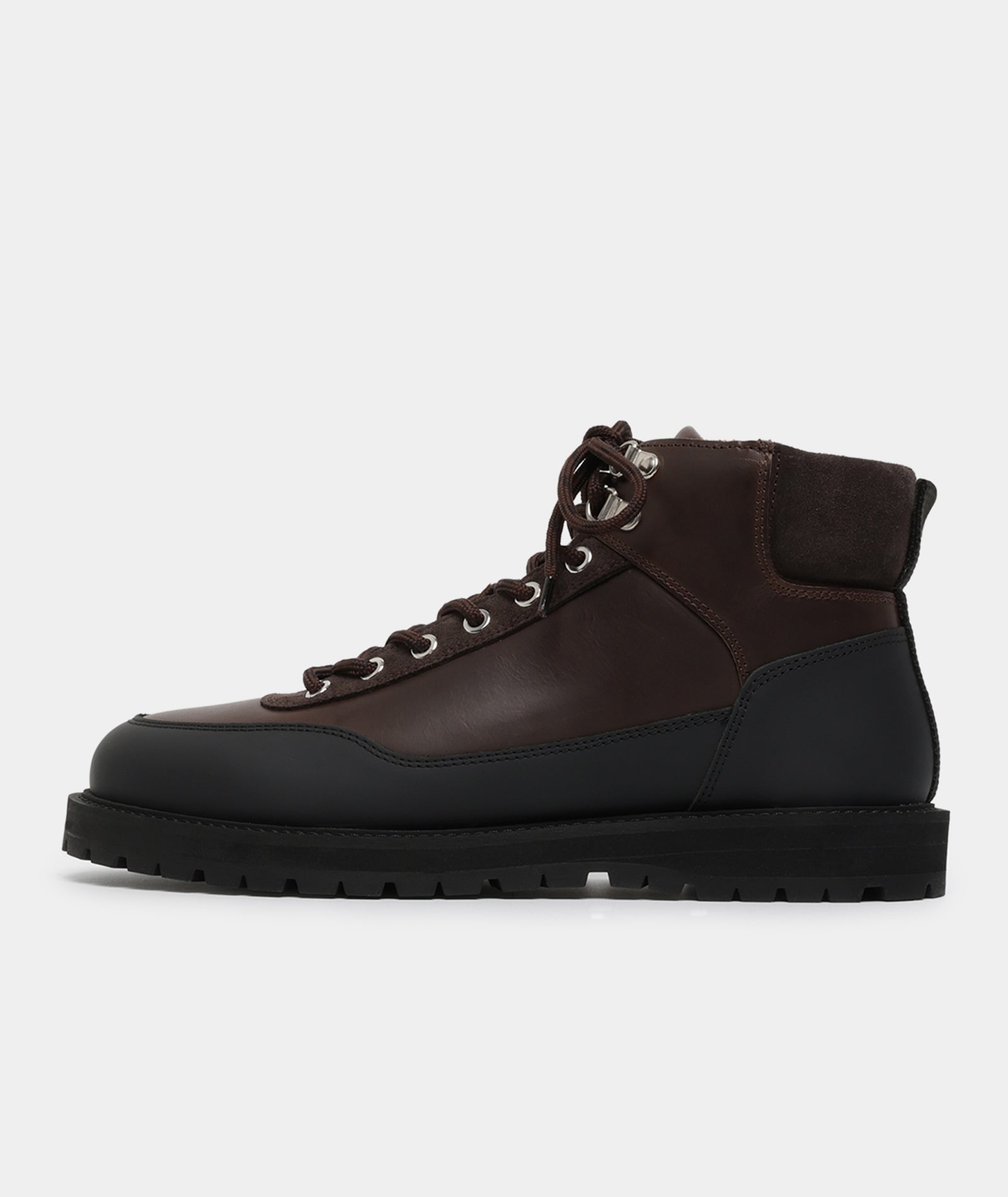 GARMENT PROJECT MAN Olaf Lace-Up Boot - Dark Brown crazy horse leather Boots 800 Brown