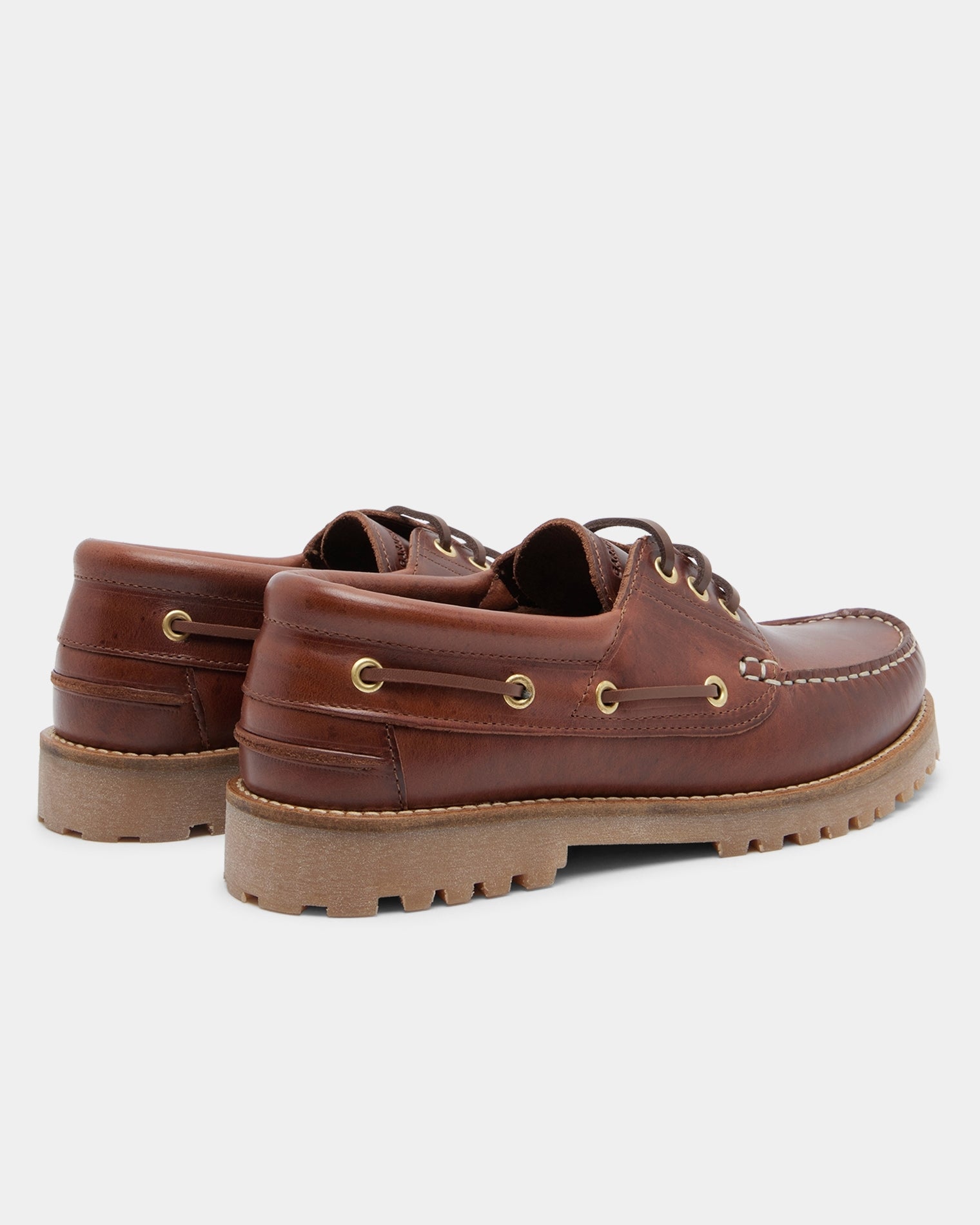 GARMENT PROJECT MAN Ollie Boat Shoe - Brown Leather Shoes 800 Brown