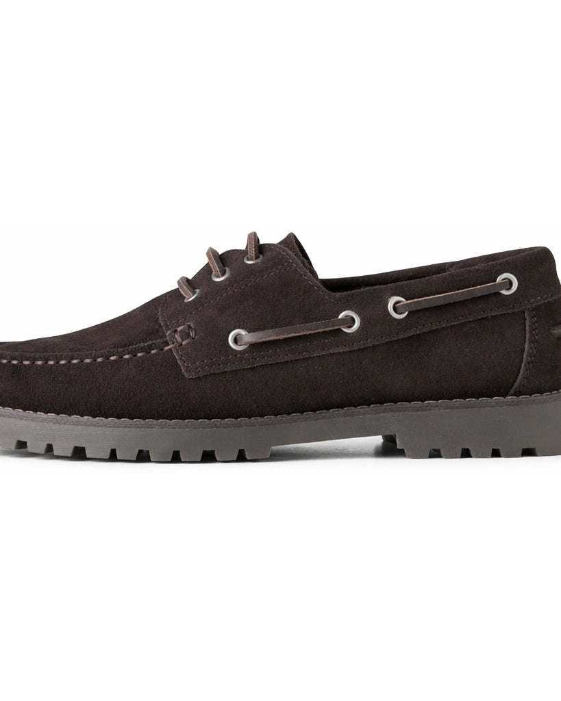 GARMENT PROJECT WMNS Ollie Boat Shoe - Brown Suede Shoes 800 Brown