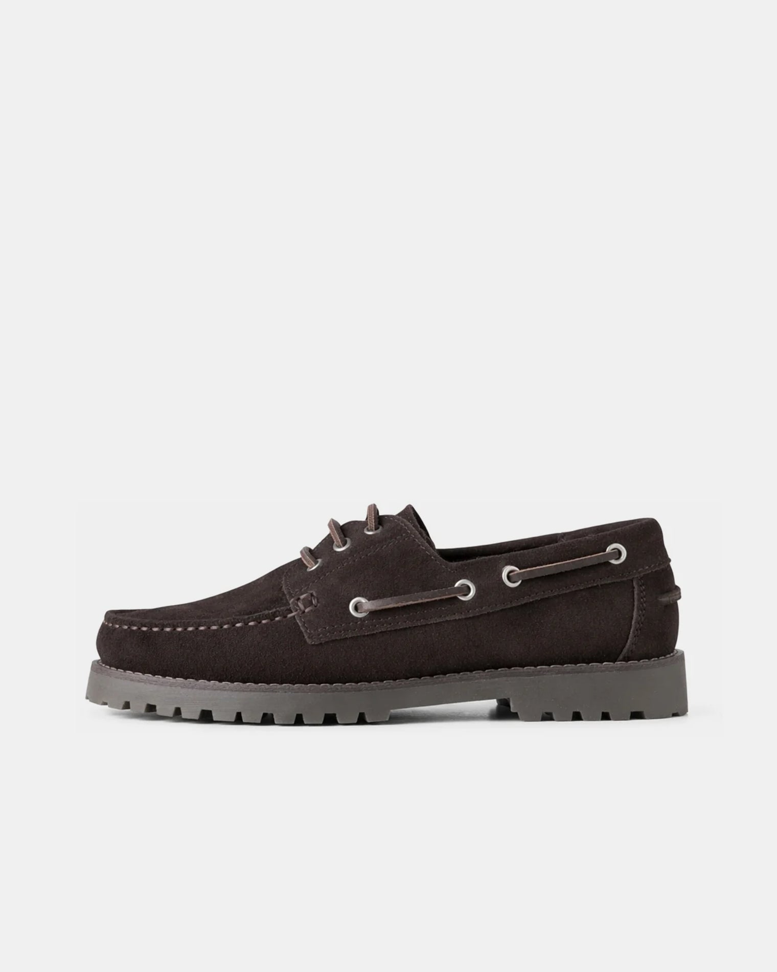 GARMENT PROJECT WMNS Ollie Boat Shoe - Brown Suede Shoes 800 Brown