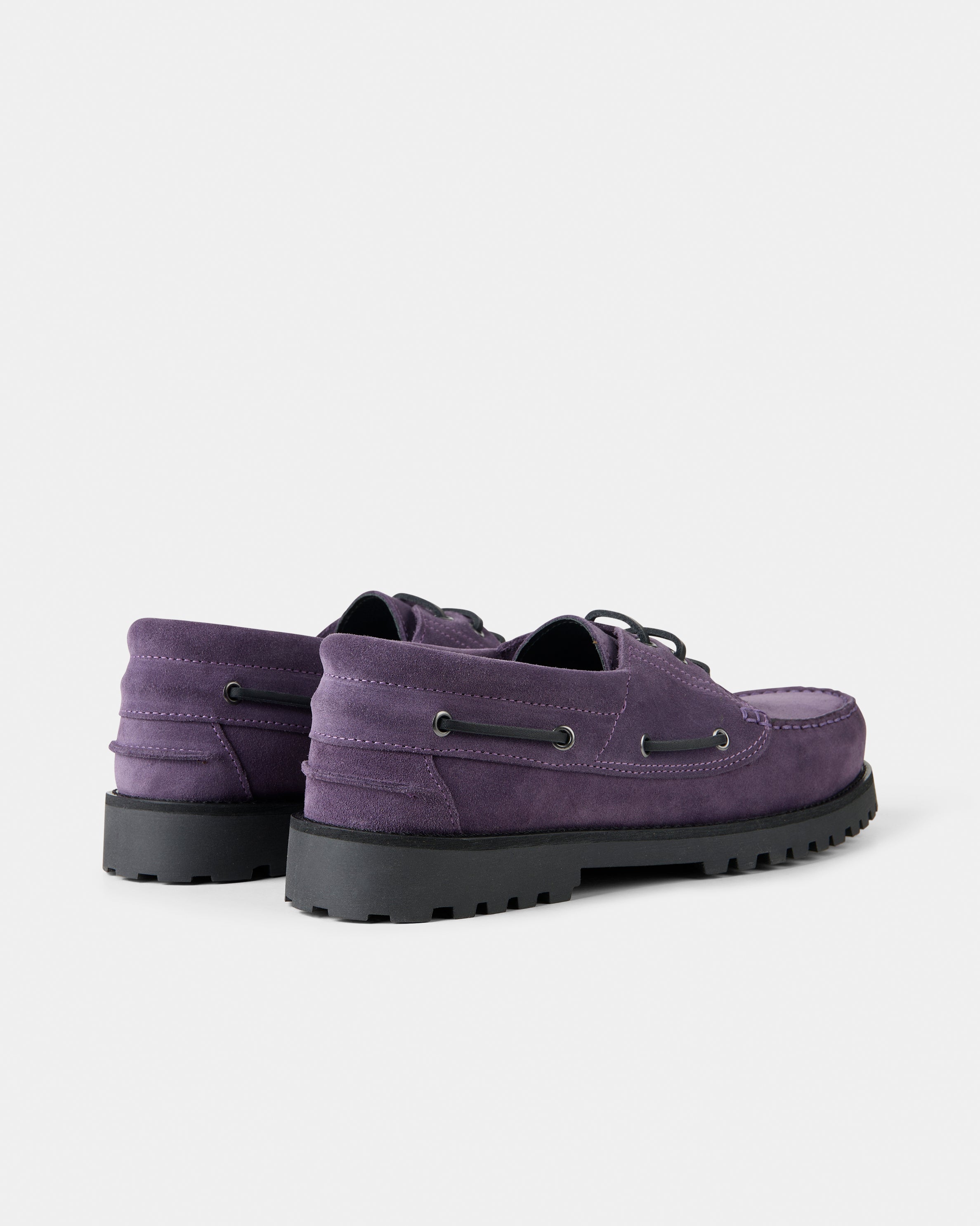 GARMENT PROJECT MAN Ollie Boat Shoe - Dusty Purple Suede Shoes 730 Dusty Purple