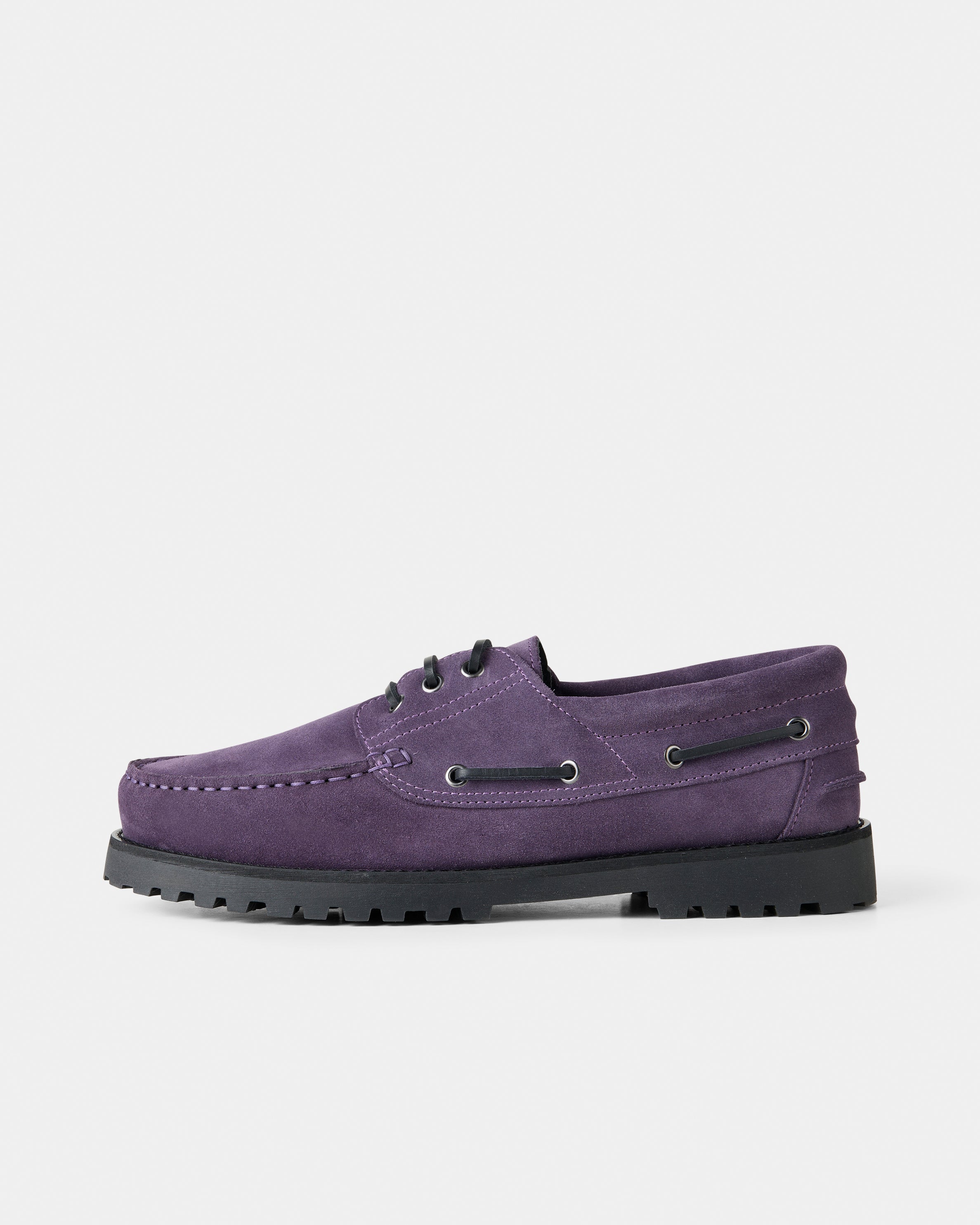 GARMENT PROJECT MAN Ollie Boat Shoe - Dusty Purple Suede Shoes 730 Dusty Purple