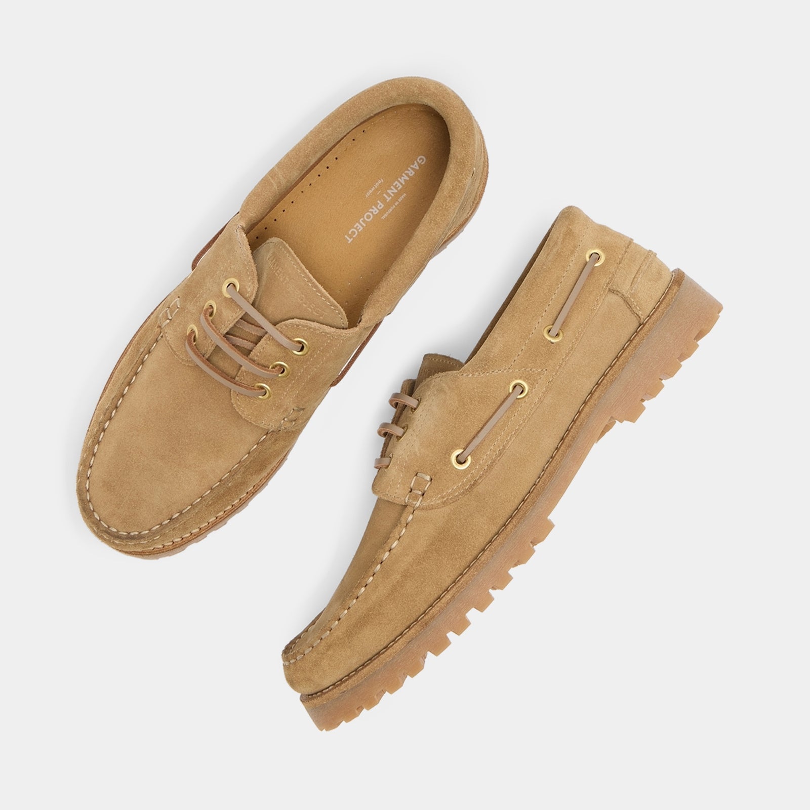 GARMENT PROJECT MAN Ollie Boat Shoe - Earth Suede Shoes 260 Earth