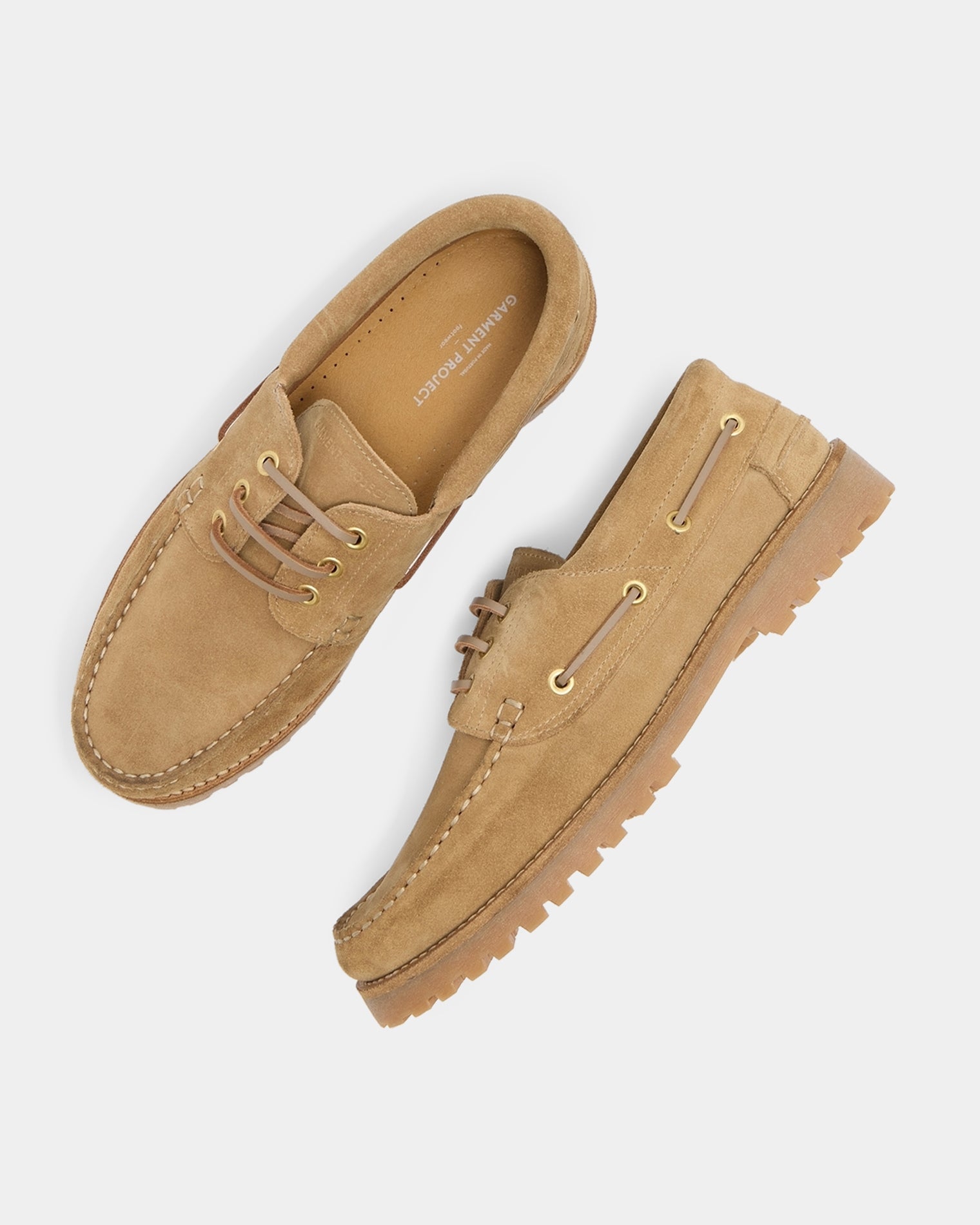 GARMENT PROJECT MAN Ollie Boat Shoe - Earth Suede Shoes 260 Earth