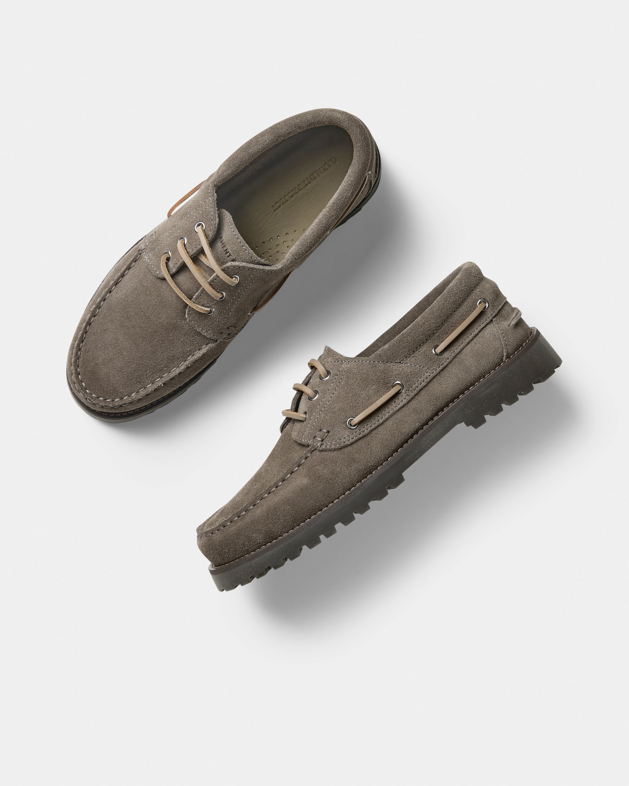 GARMENT PROJECT MAN Ollie Boat Shoe - Truffle Suede Shoes 265 Truffle