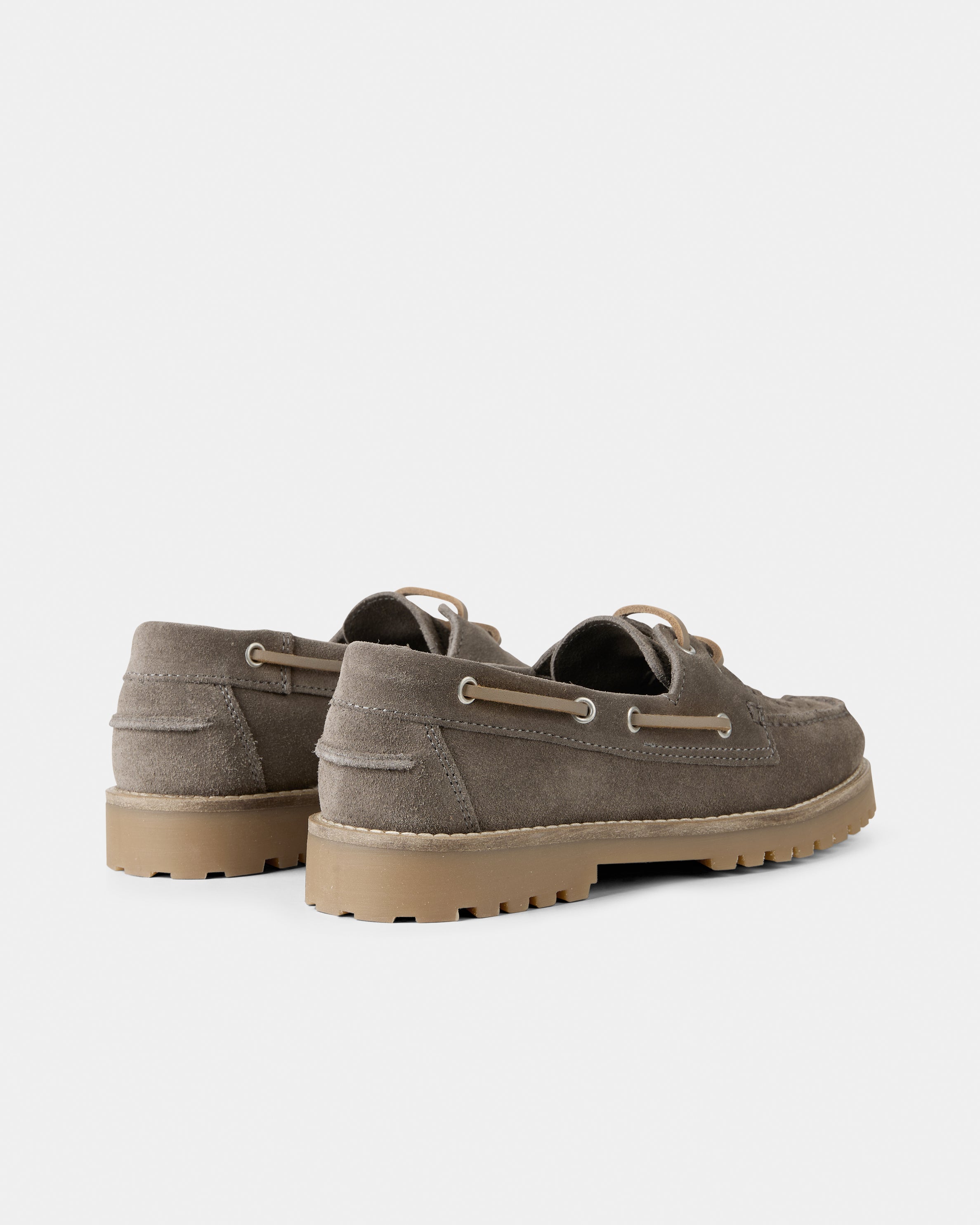 GARMENT PROJECT WMNS Ollie Boat Shoe - Truffle Suede Braided Shoes