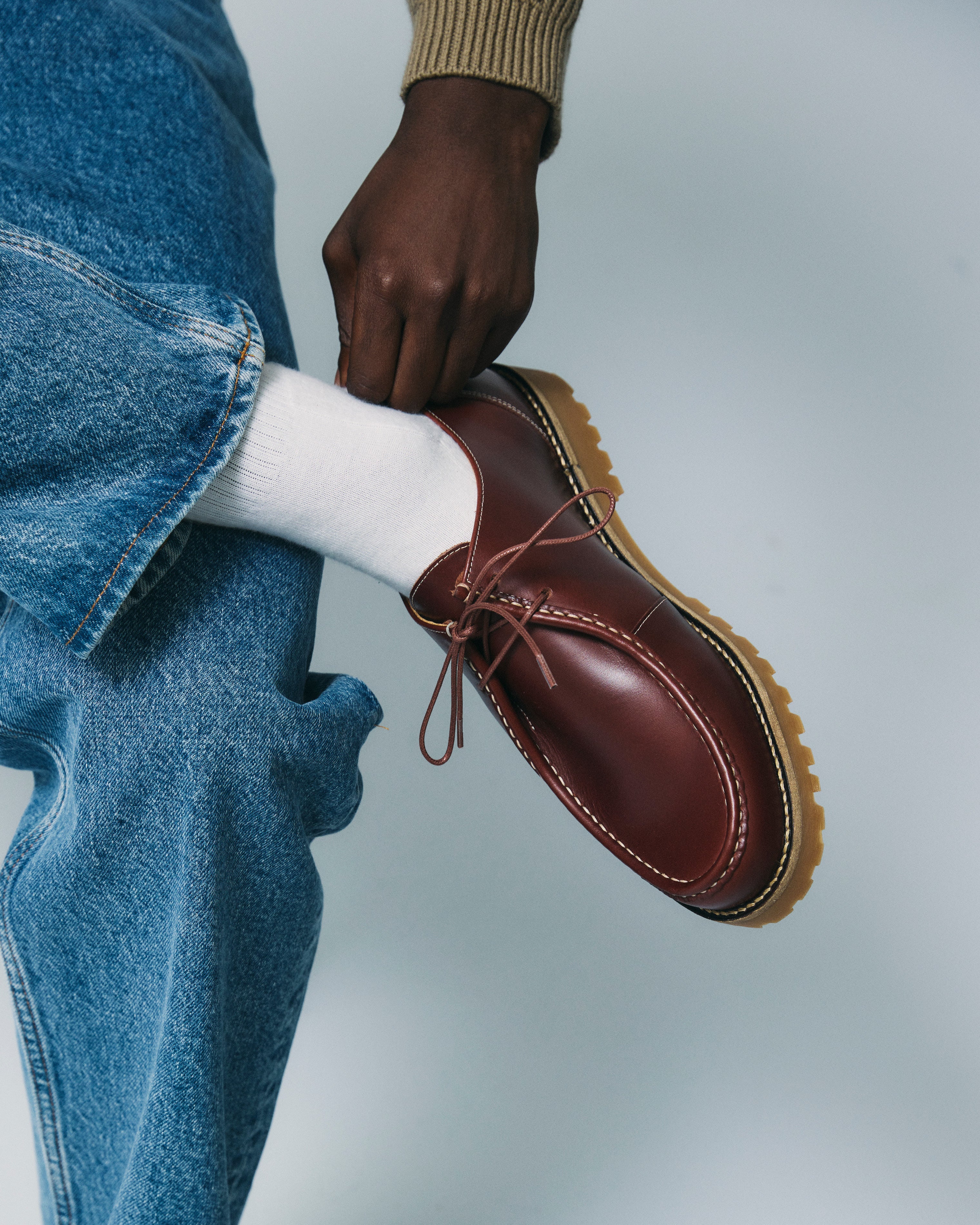 GARMENT PROJECT MAN Ollie Moc Toe - Brown Leather Shoes 800 Brown