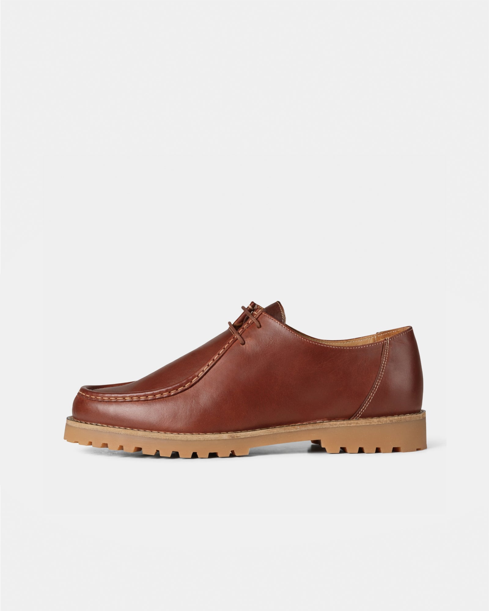 GARMENT PROJECT MAN Ollie Moc Toe - Brown Leather Shoes 800 Brown