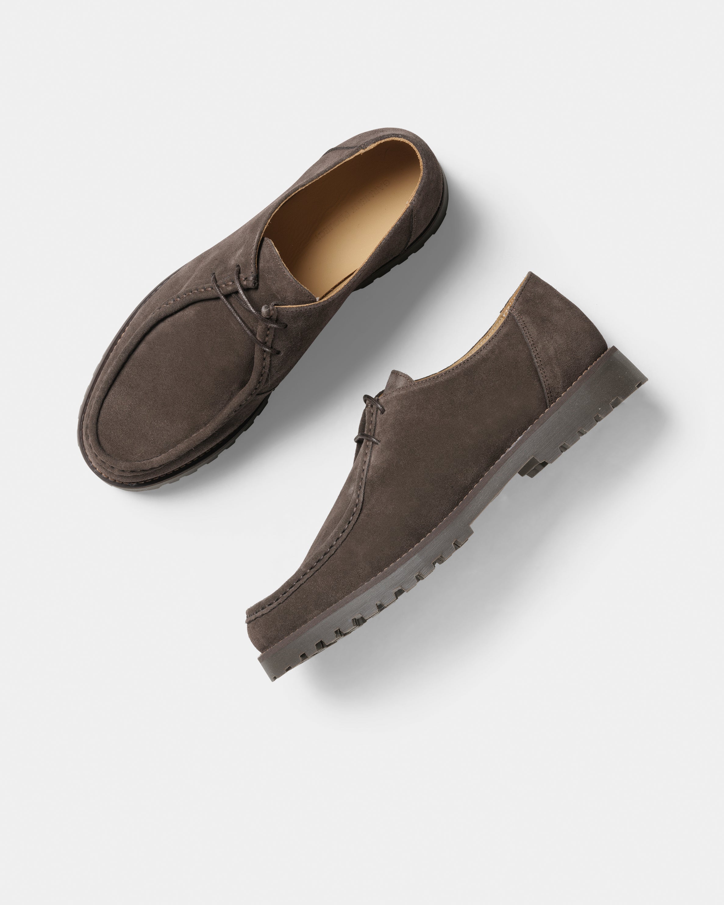 GARMENT PROJECT MAN Ollie Moc Toe - Brown Suede Shoes 800 Brown