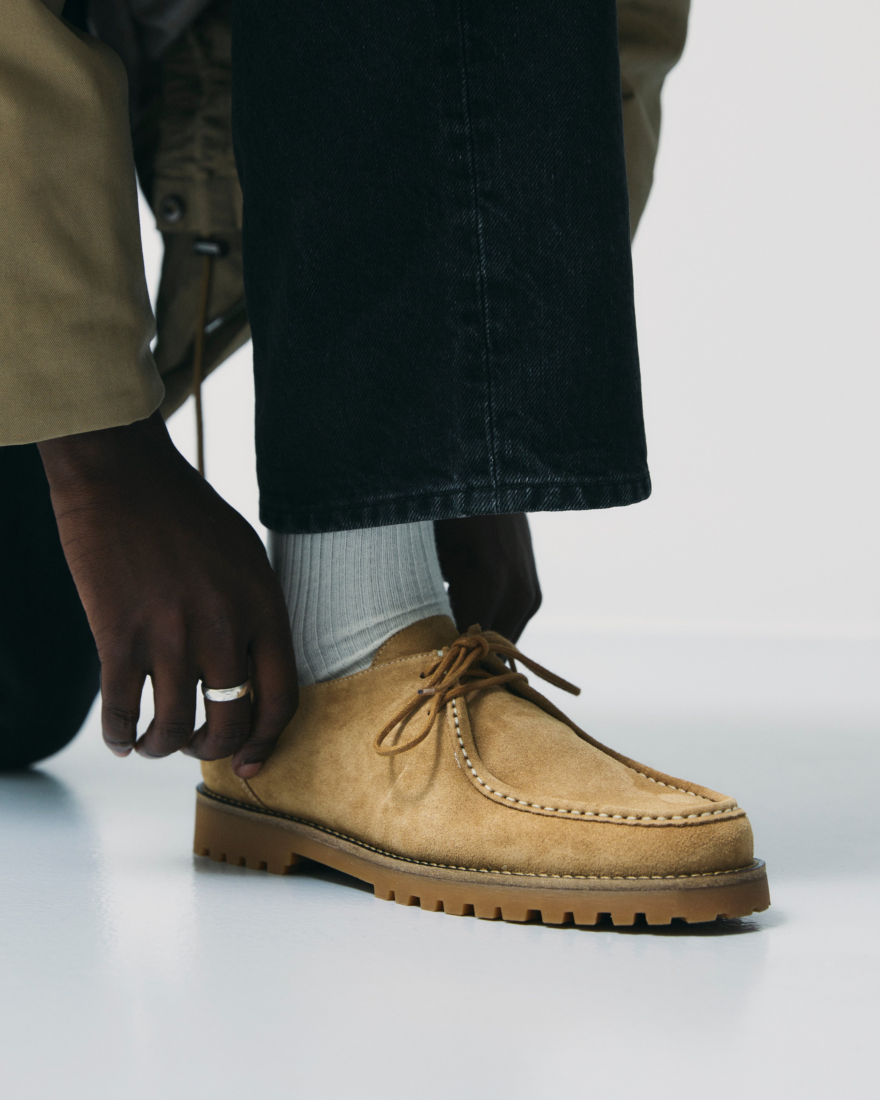 GARMENT PROJECT MAN Ollie Moc Toe - Earth Suede Shoes 260 Earth