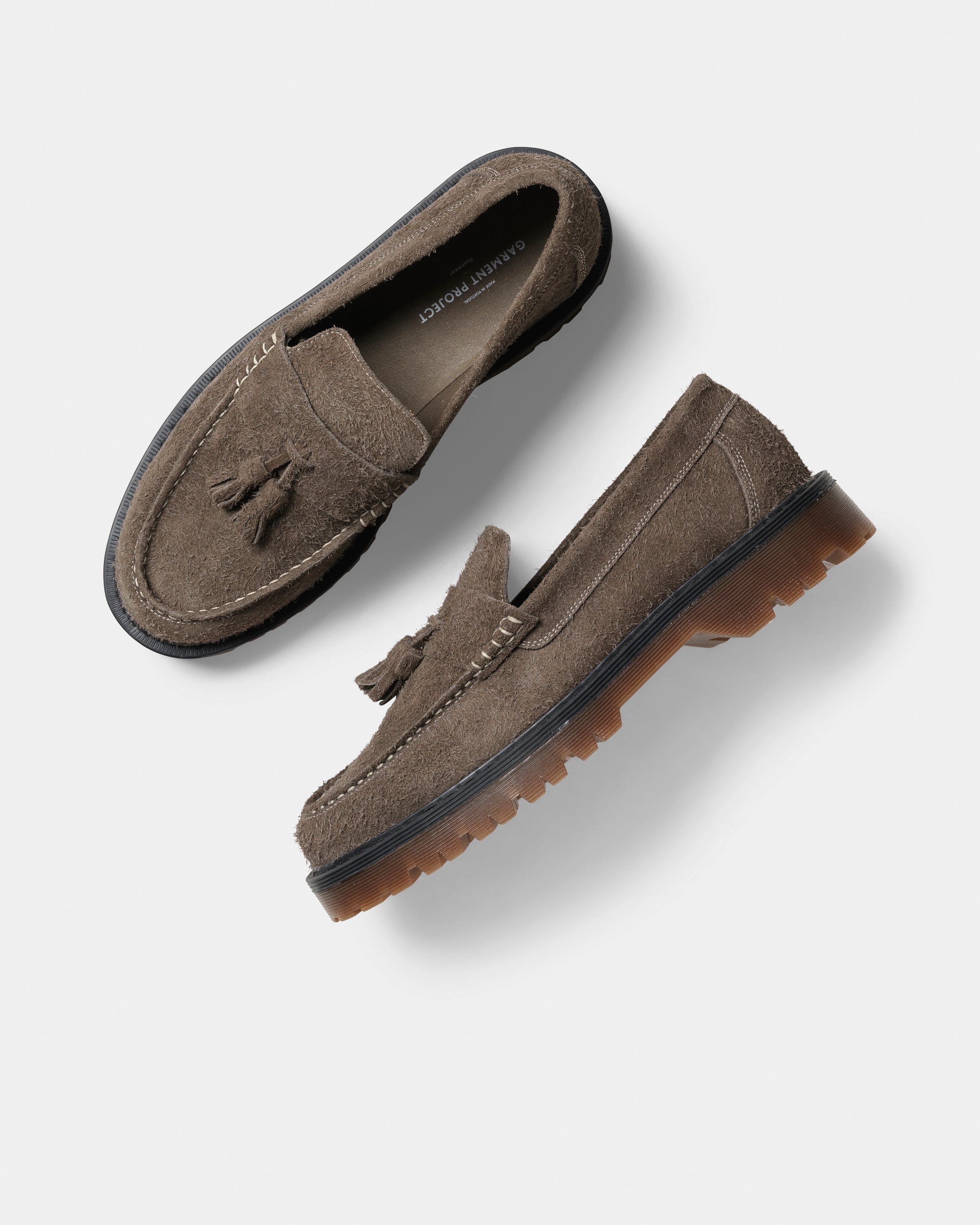 GARMENT PROJECT MAN Pete Loafer - Elephant Hairy Suede Loafer 460 Elephant