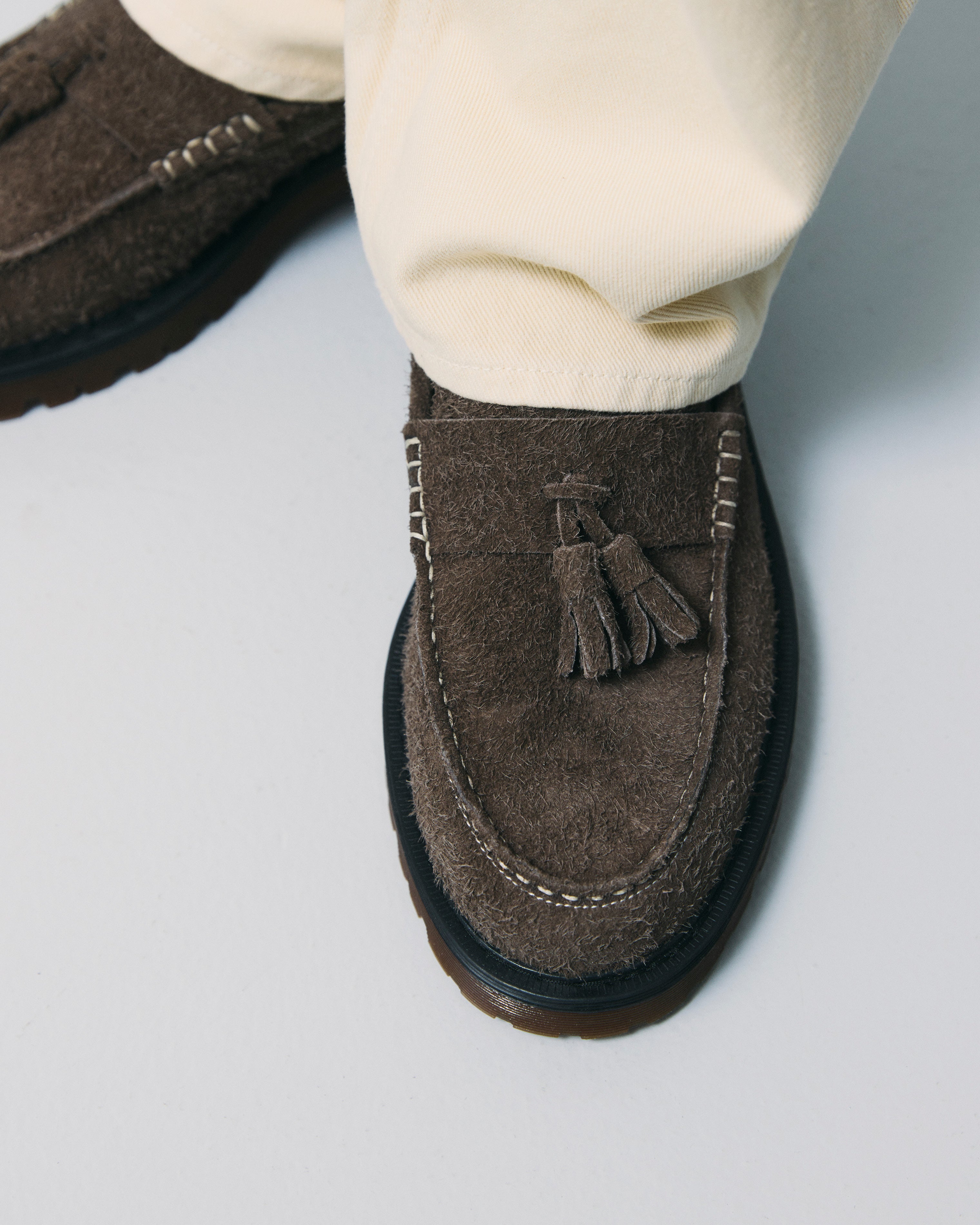 GARMENT PROJECT MAN Pete Loafer - Elephant Hairy Suede Loafer 460 Elephant