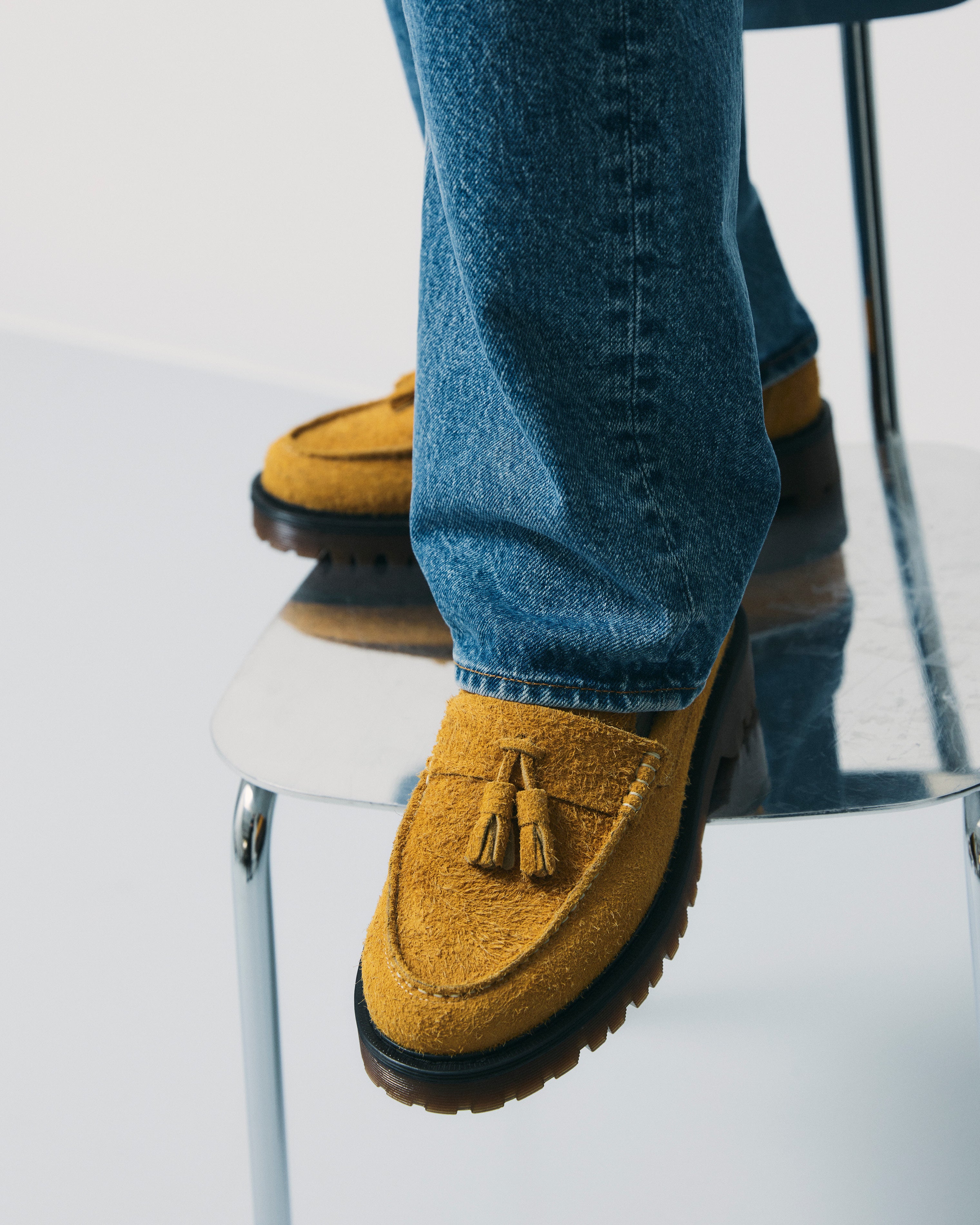 GARMENT PROJECT MAN Pete Loafer - Honey Hairy Suede Loafer 340 Honey