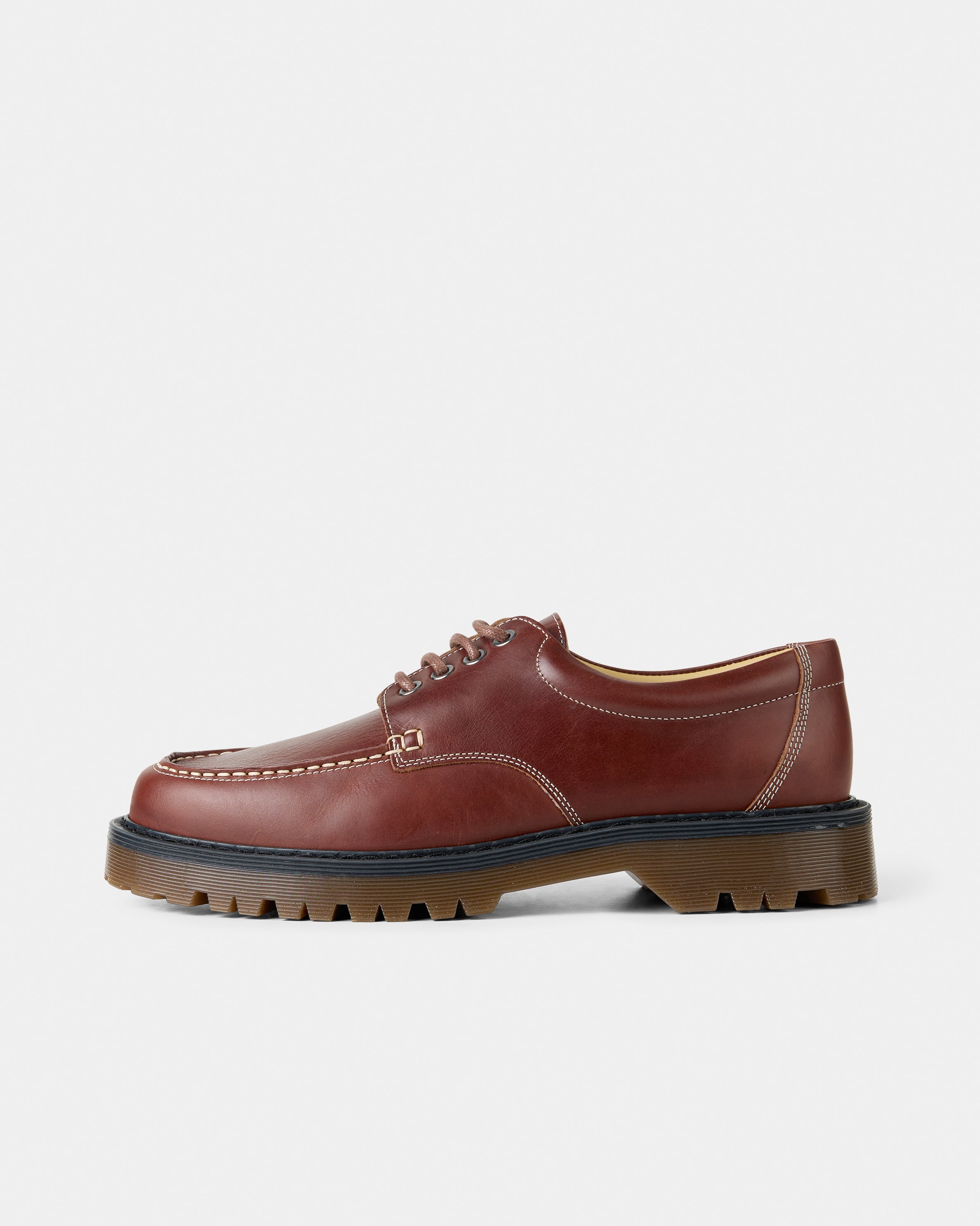 GARMENT PROJECT MAN Pete Moc Toe - Brown Leather Shoes 800 Brown