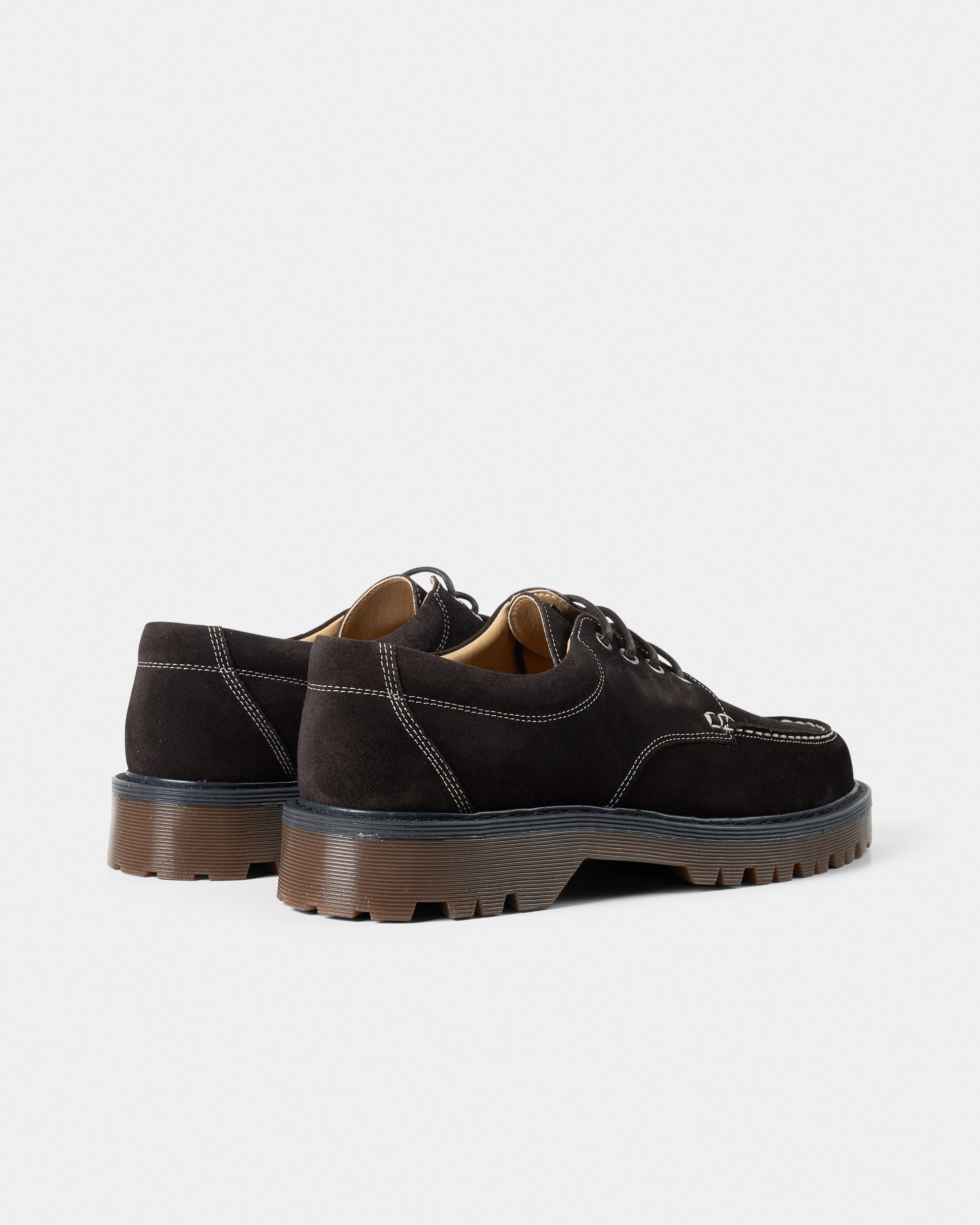 GARMENT PROJECT MAN Pete Moc Toe - Brown Suede Shoes 800 Brown
