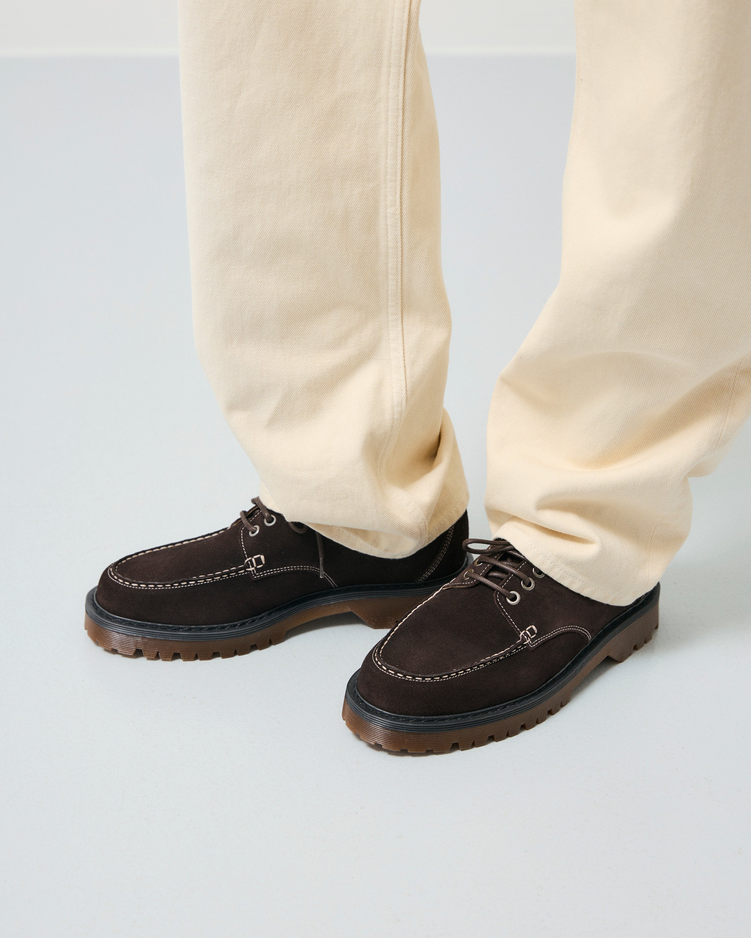 GARMENT PROJECT MAN Pete Moc Toe - Brown Suede Shoes 800 Brown