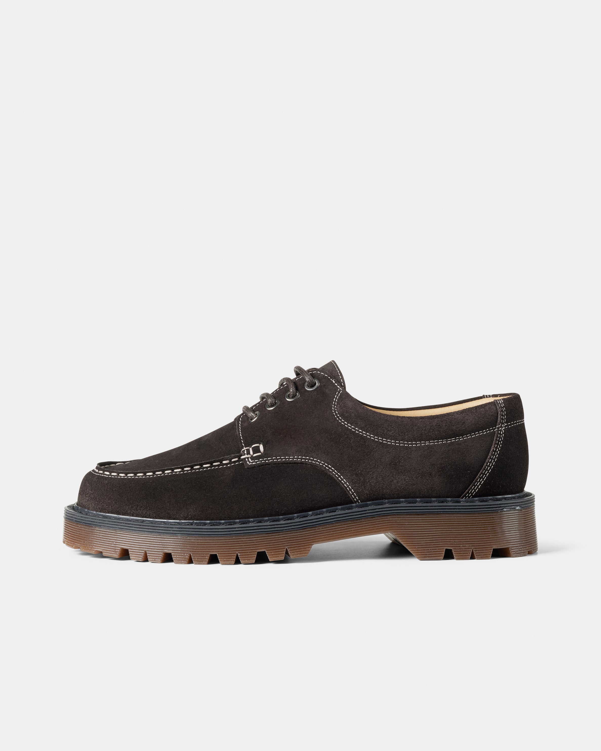 GARMENT PROJECT MAN Pete Moc Toe - Brown Suede Shoes 800 Brown