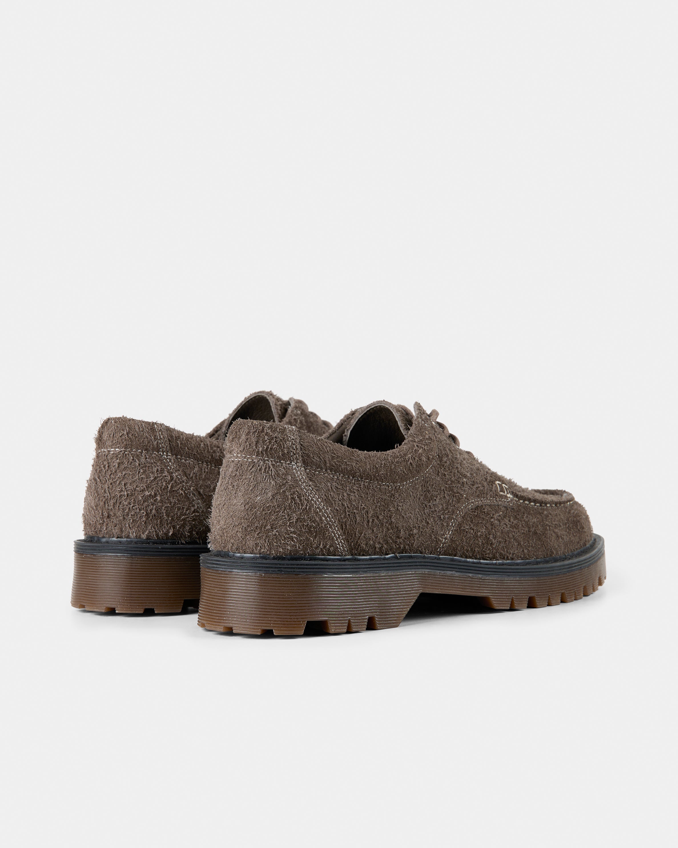 GARMENT PROJECT MAN Pete Moc Toe - Elephant Hairy Suede Shoes 460 Elephant