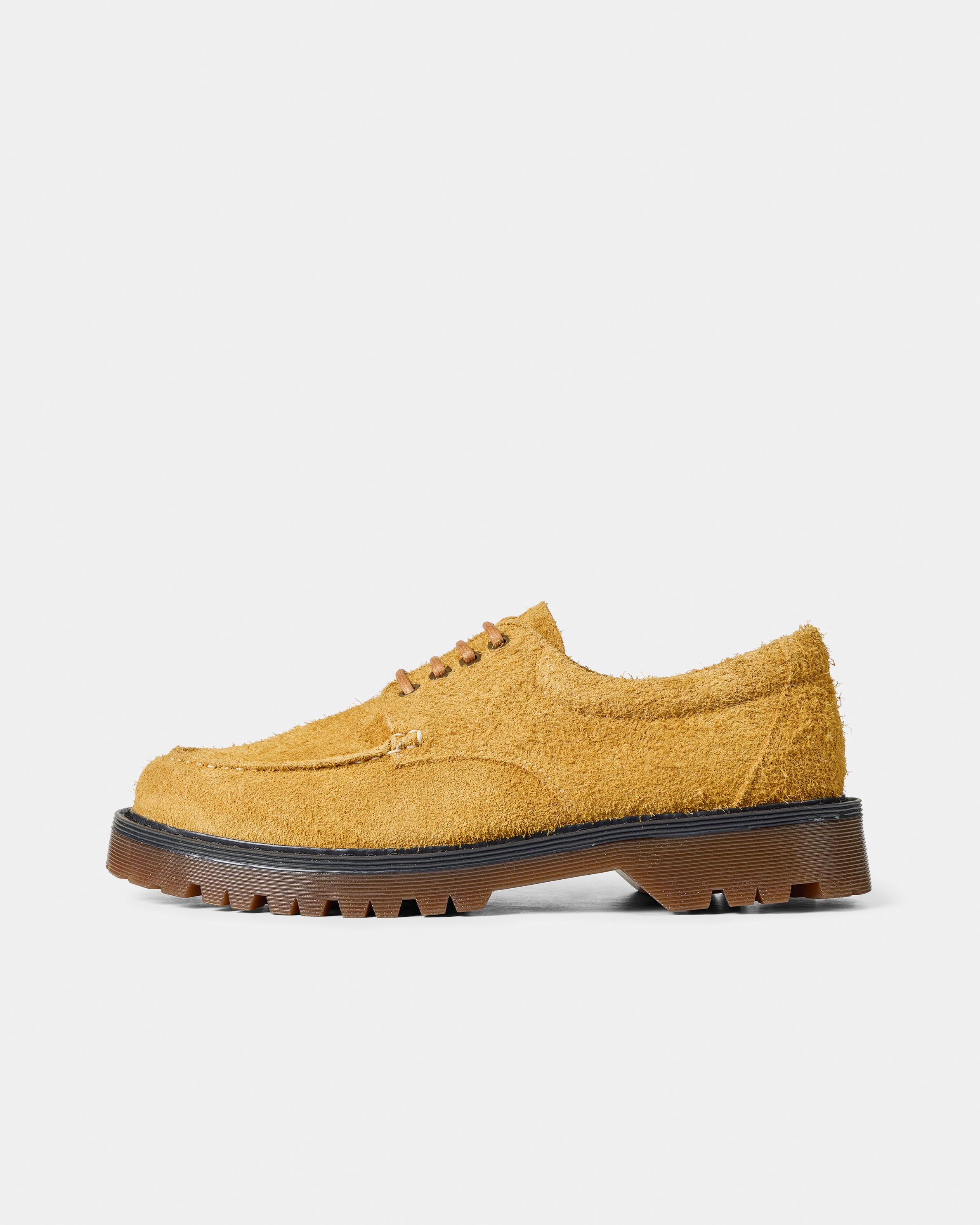 GARMENT PROJECT MAN Pete Moc Toe - Honey Hairy Suede Shoes 340 Honey