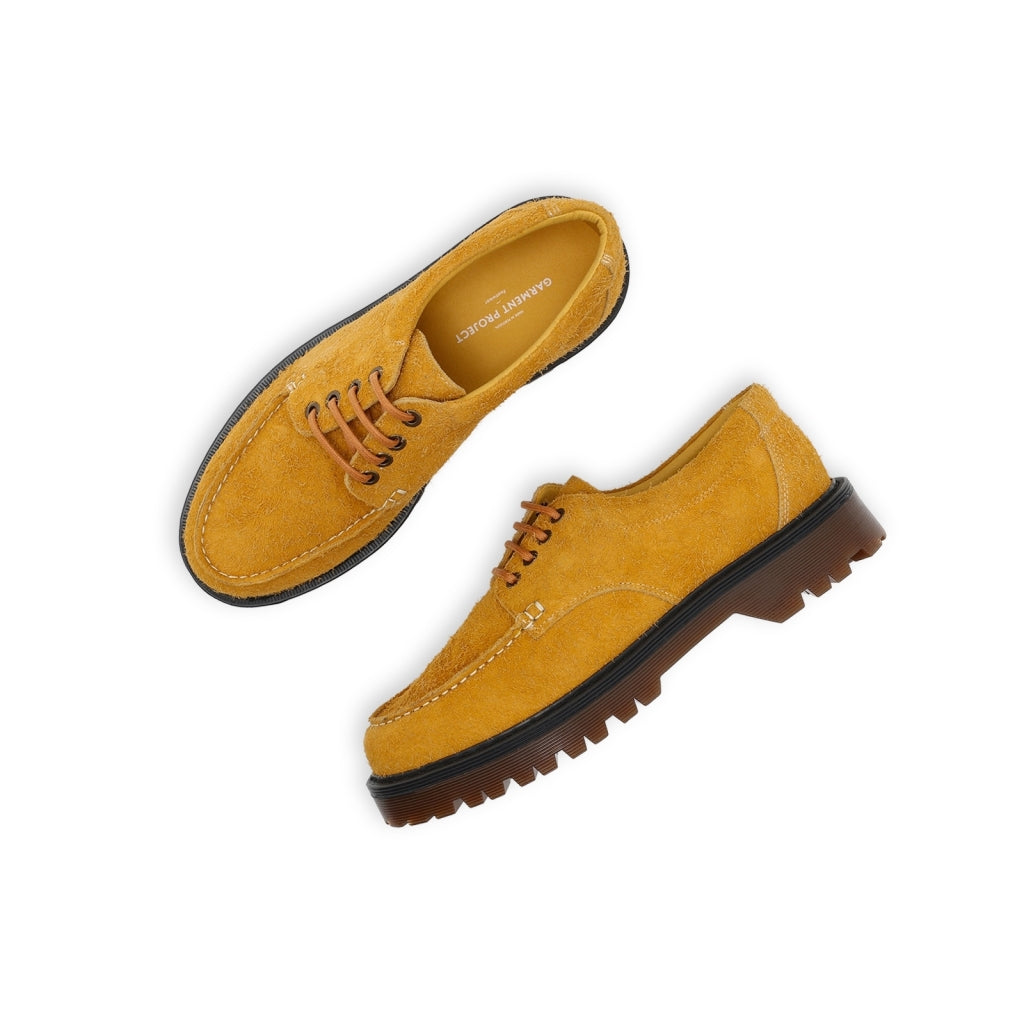 GARMENT PROJECT MAN Pete Moc Toe - Honey Hairy Suede Shoes 340 Honey