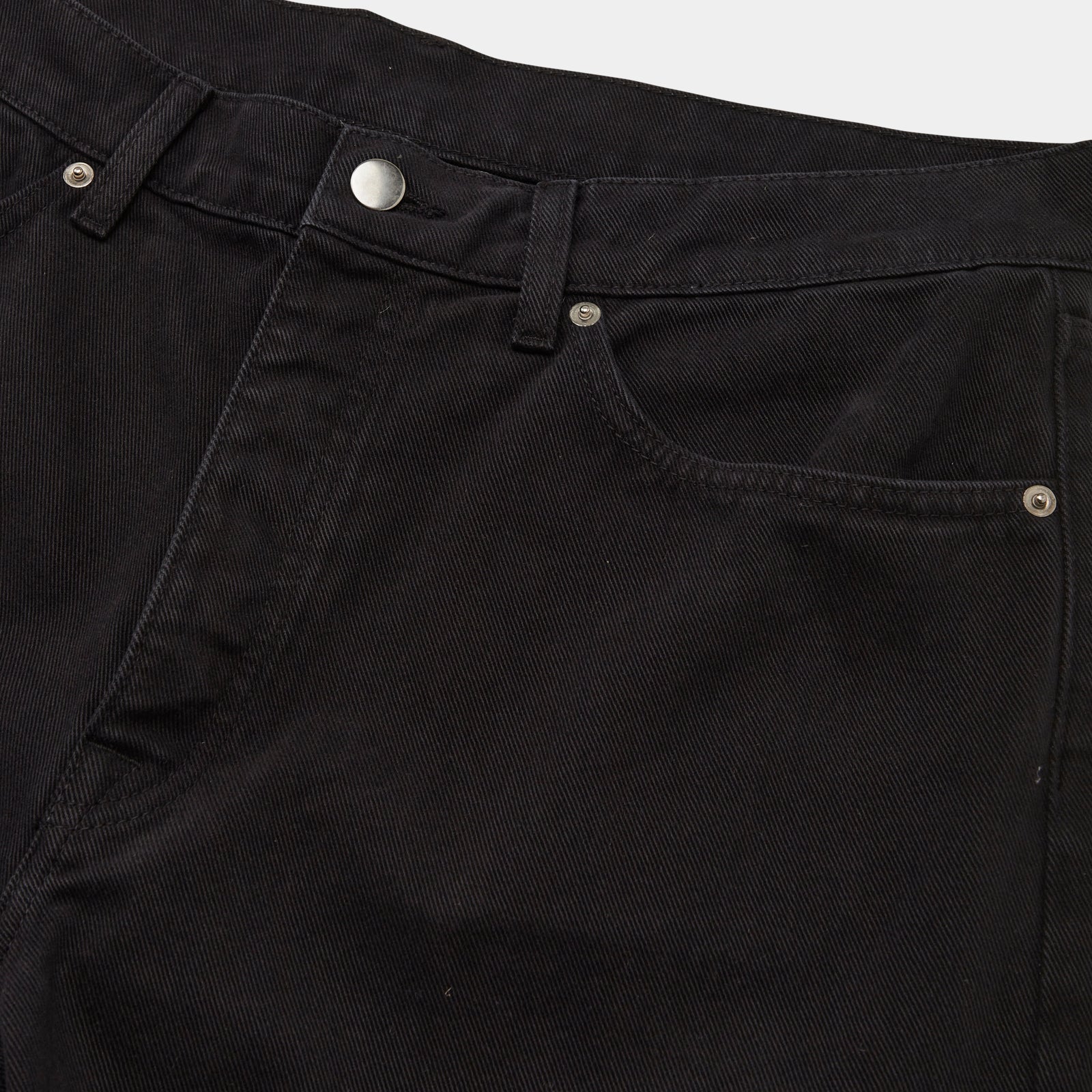 GARMENT PROJECT MAN Regular Five Pocket Jeans - Black Overdyed Jeans 999 Black