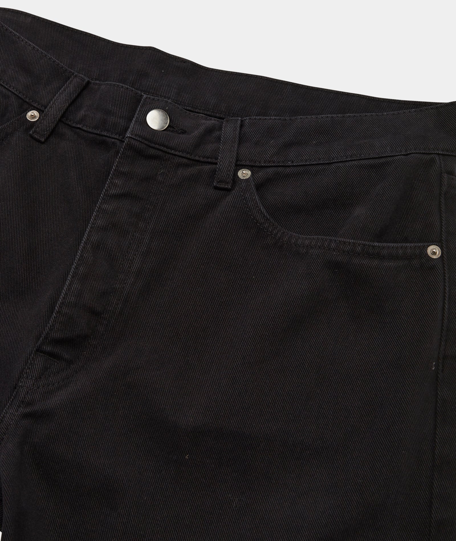 GARMENT PROJECT MAN Regular Five Pocket Jeans - Black Overdyed Jeans 999 Black