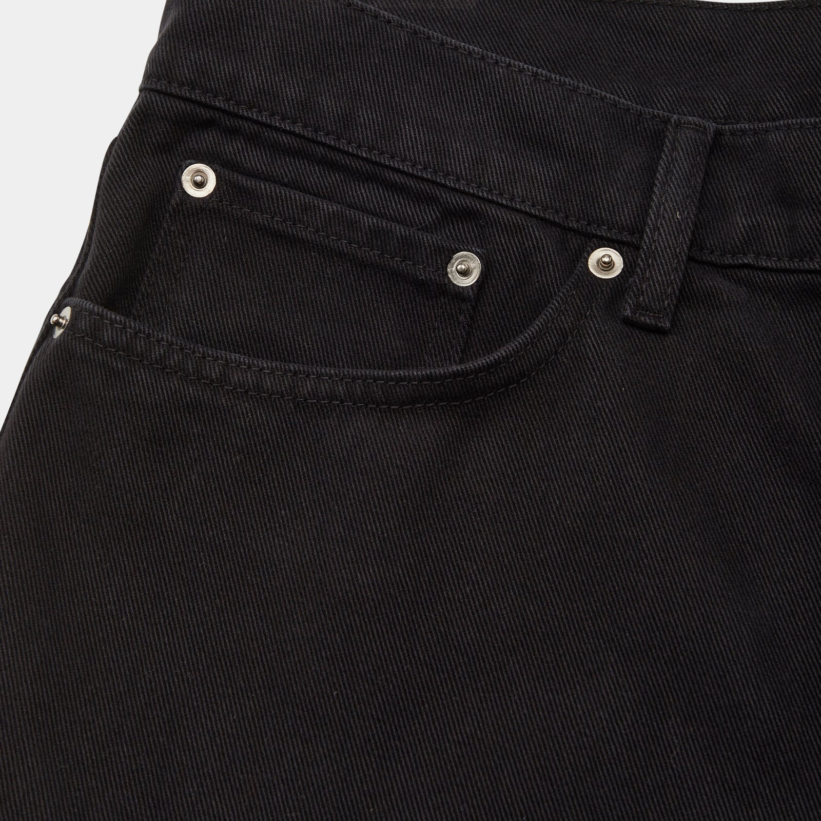GARMENT PROJECT MAN Regular Five Pocket Jeans - Black Overdyed Jeans 999 Black