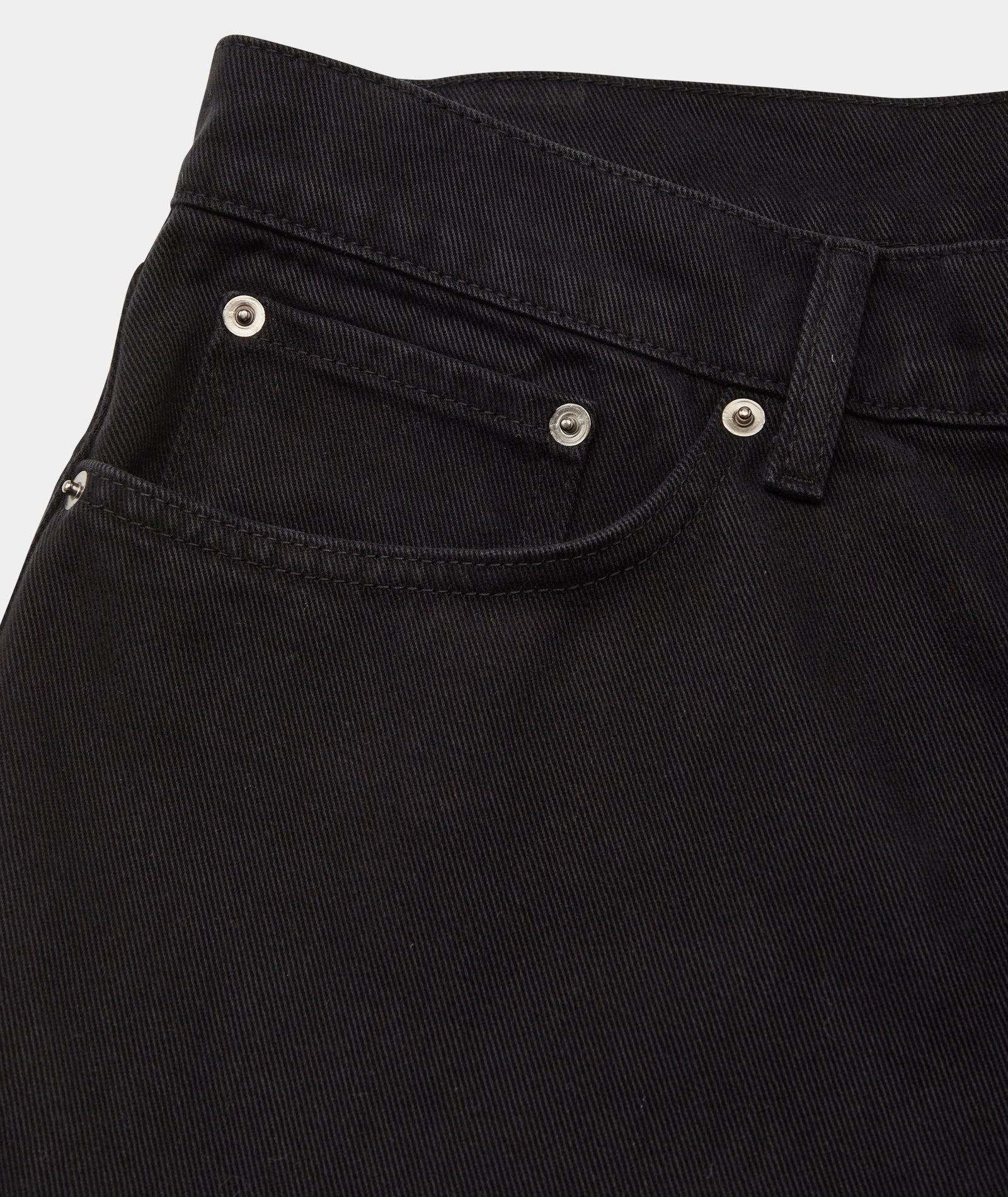 GARMENT PROJECT MAN Regular Five Pocket Jeans - Black Overdyed Jeans 999 Black
