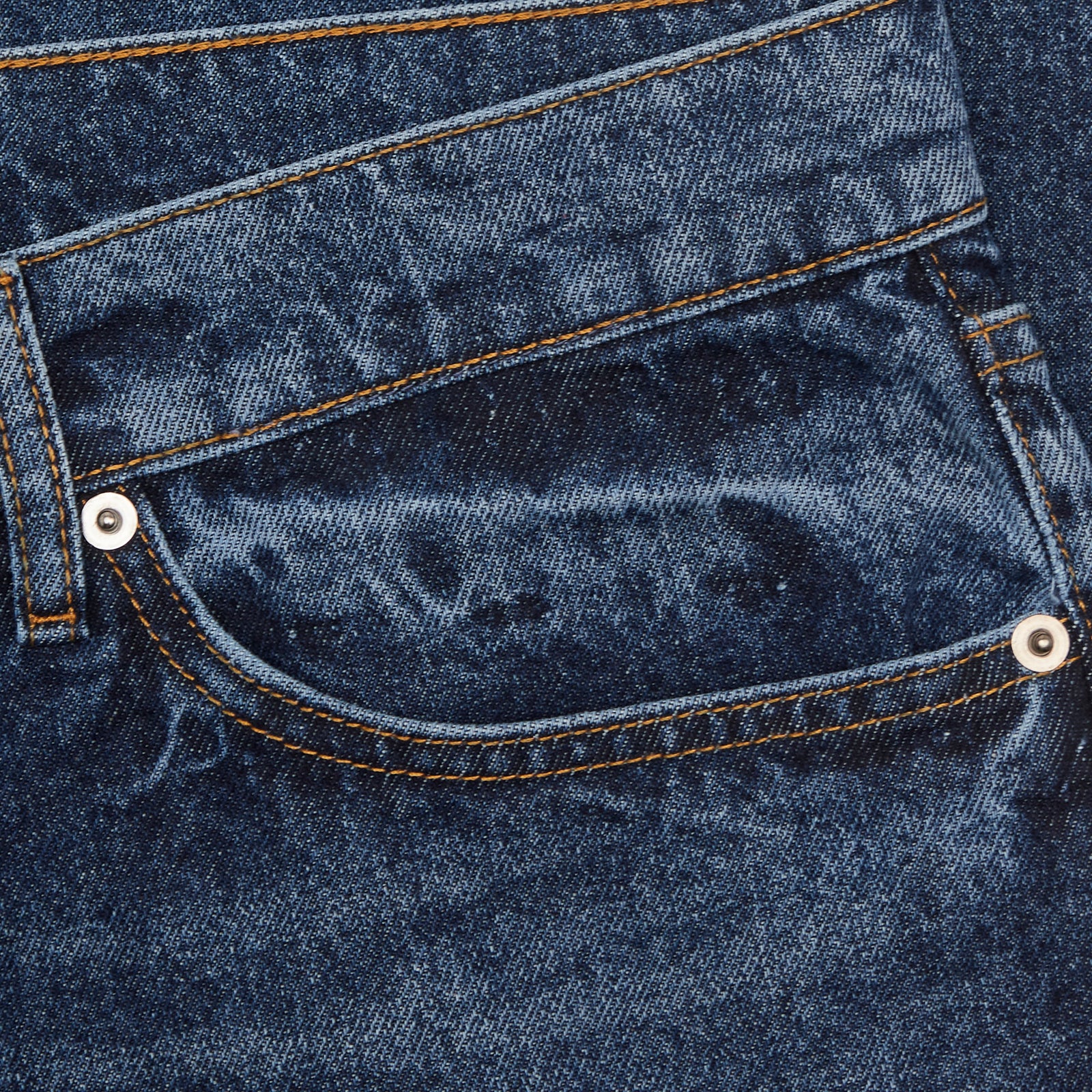 GARMENT PROJECT MAN Regular Five Pocket Jeans - Indigo Washed Jeans 550 Blue