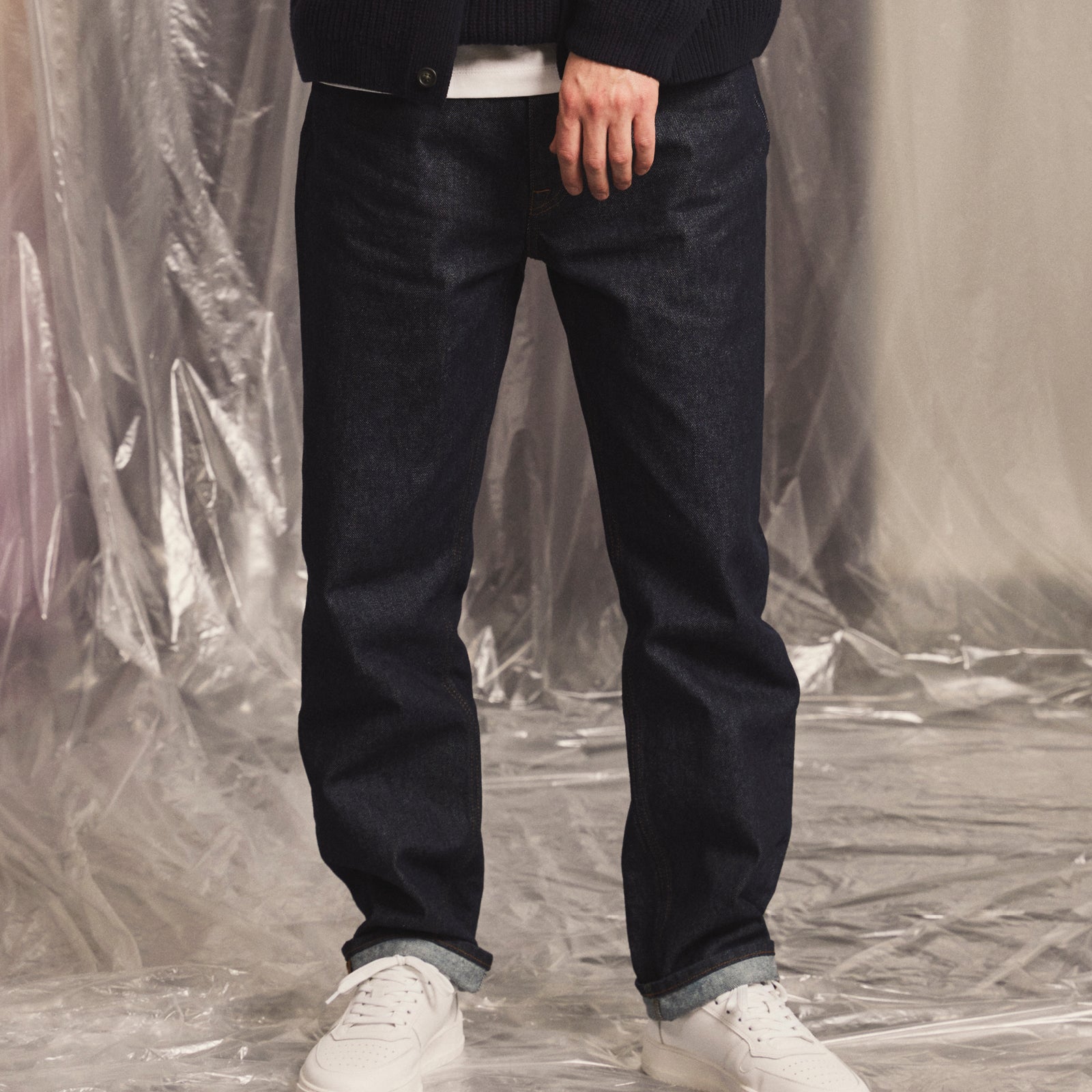 GARMENT PROJECT MAN Regular Five Pocket Jeans - Indigo Rinsed Jeans 22713 Dark Blue