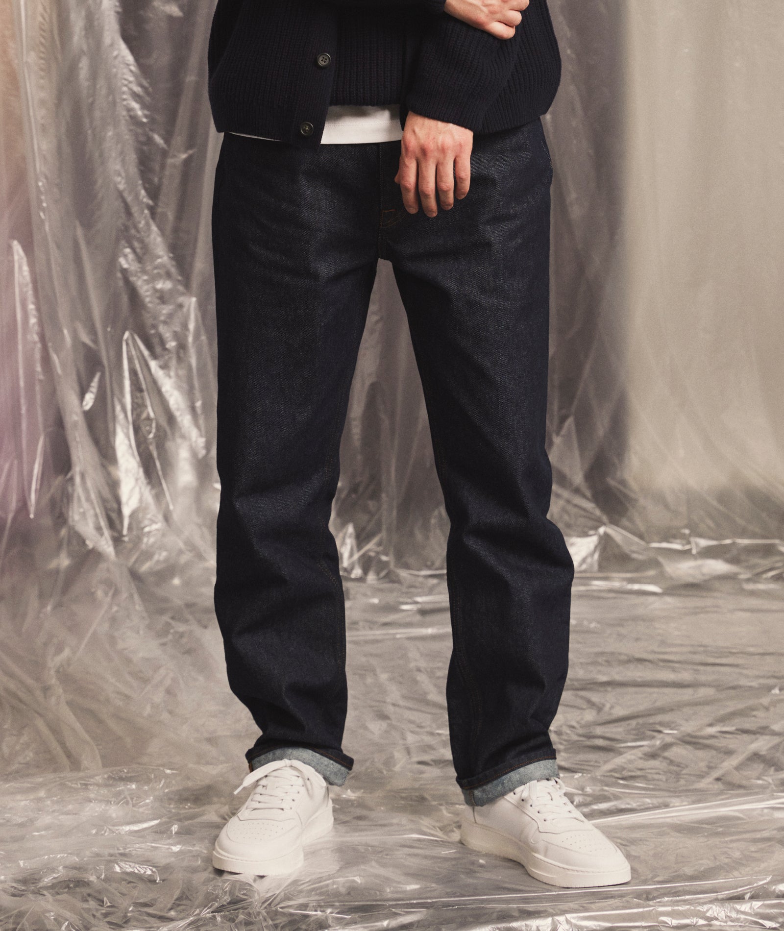 GARMENT PROJECT MAN Regular Five Pocket Jeans - Indigo Rinsed Jeans 22713 Dark Blue