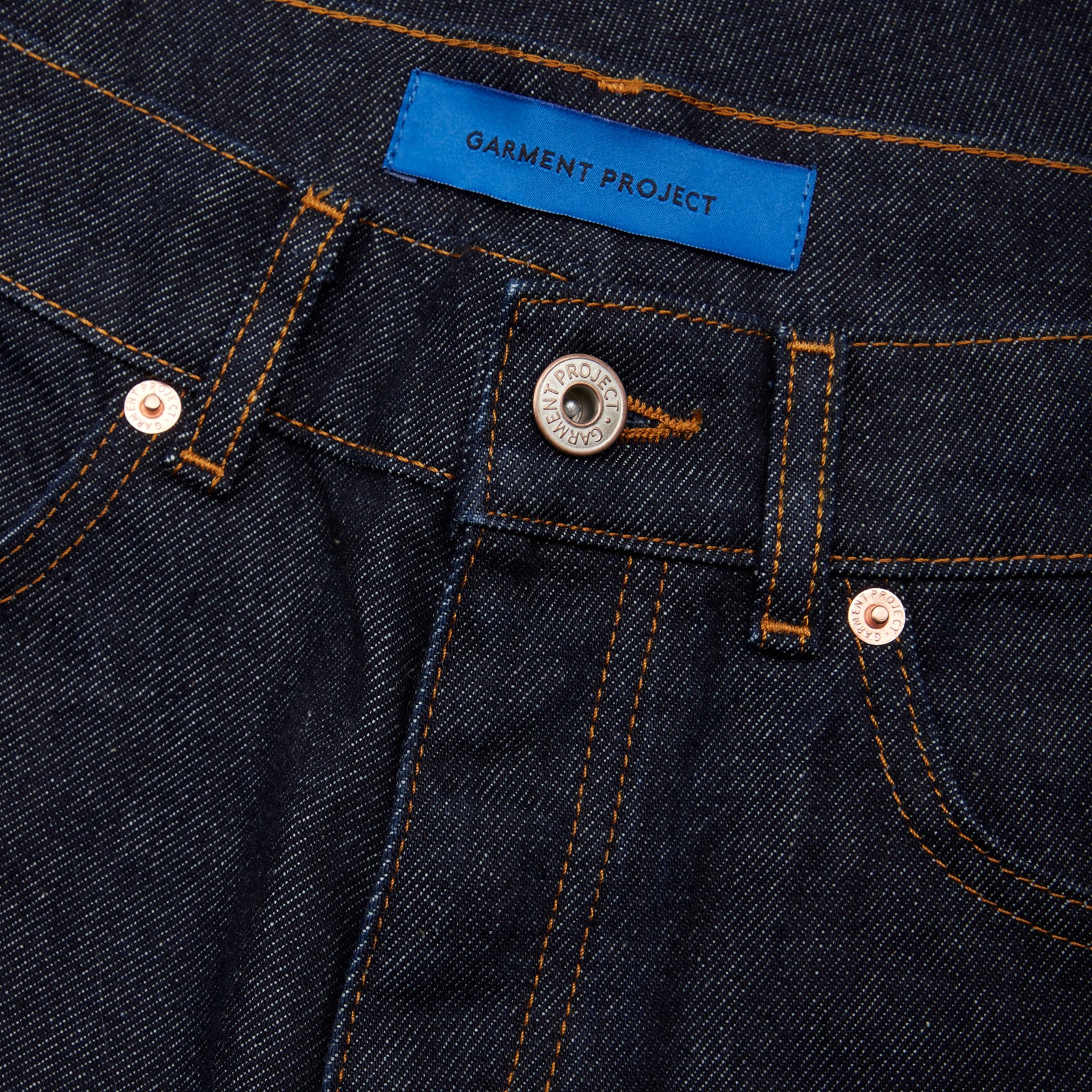 GARMENT PROJECT MAN Regular Five Pocket Jeans - Indigo Rinsed Jeans 22713 Dark Blue