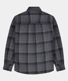 GARMENT PROJECT MAN Relaxed LS Shirt - Flannel Charcoal Check Shirt 446 Charcoal Check