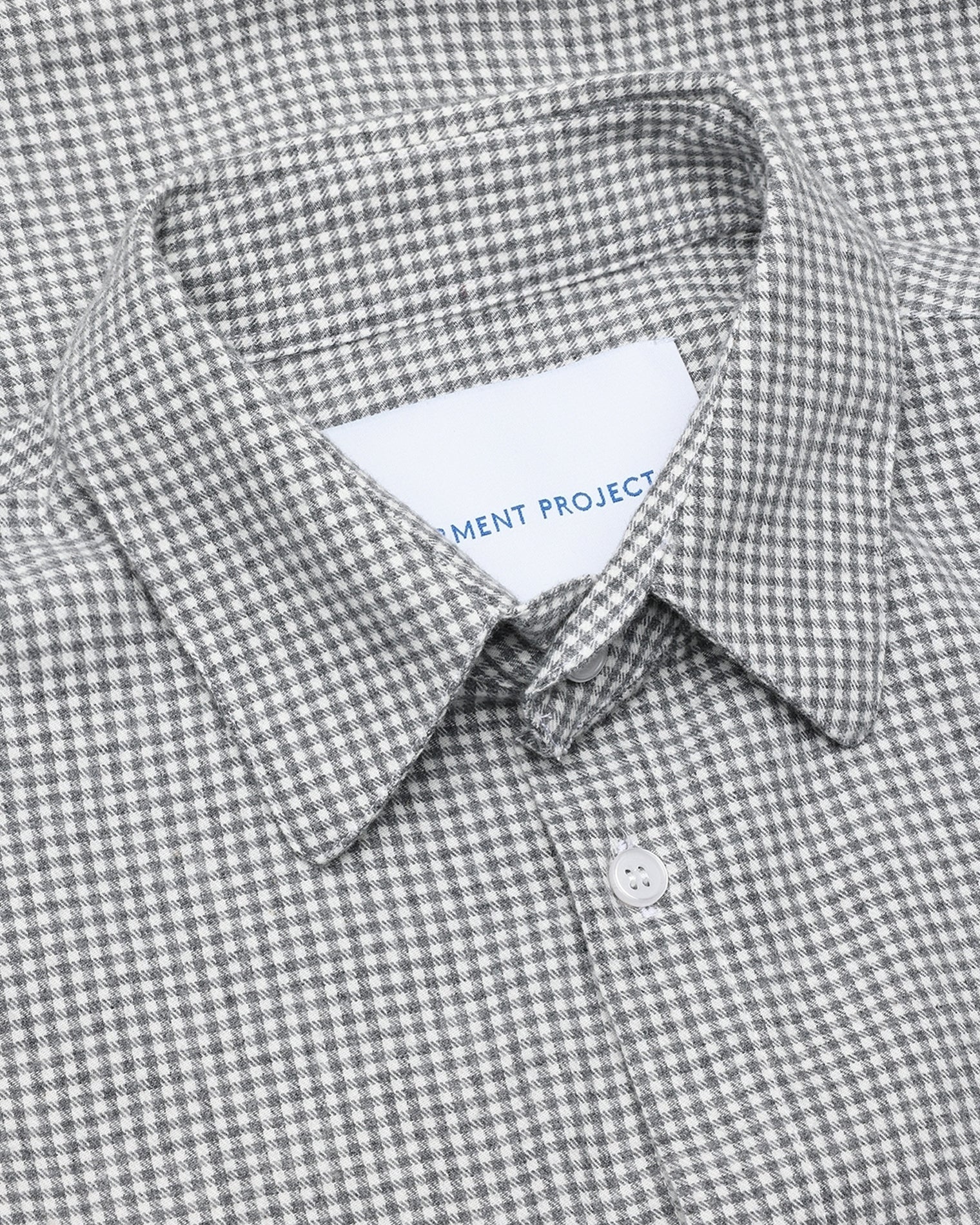 GARMENT PROJECT MAN Relaxed LS Shirt - Flannel Small Grey Check Shirt 402 Small Grey Check