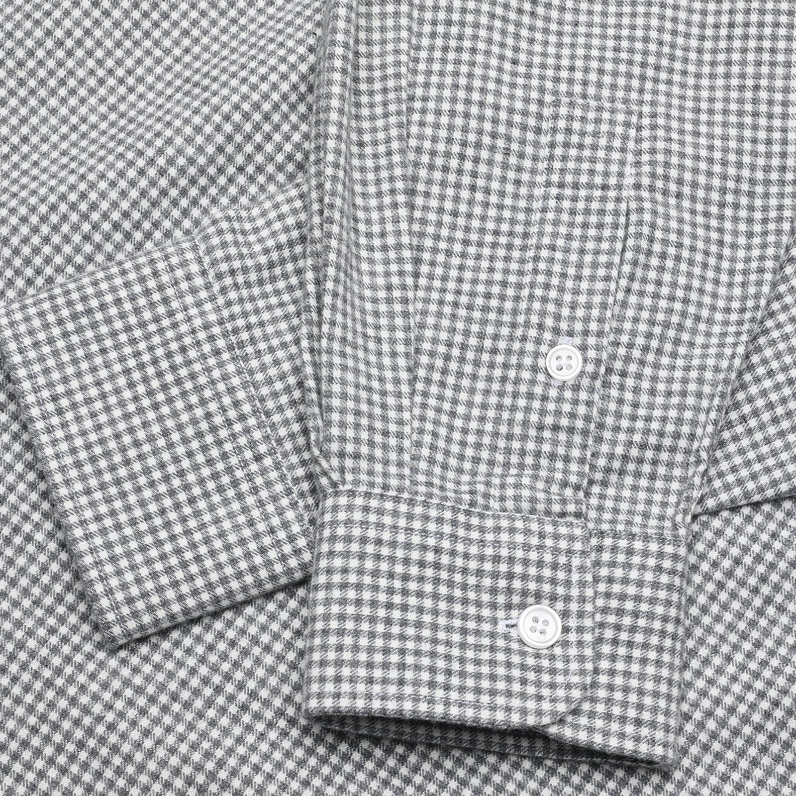 GARMENT PROJECT MAN Relaxed LS Shirt - Flannel Small Grey Check Shirt 402 Small Grey Check