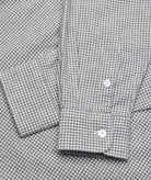 GARMENT PROJECT MAN Relaxed LS Shirt - Flannel Small Grey Check Shirt 402 Small Grey Check
