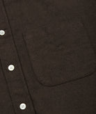 GARMENT PROJECT MAN Relaxed Long Sleeved Shirt - Dark Brown Shirt 800 Brown