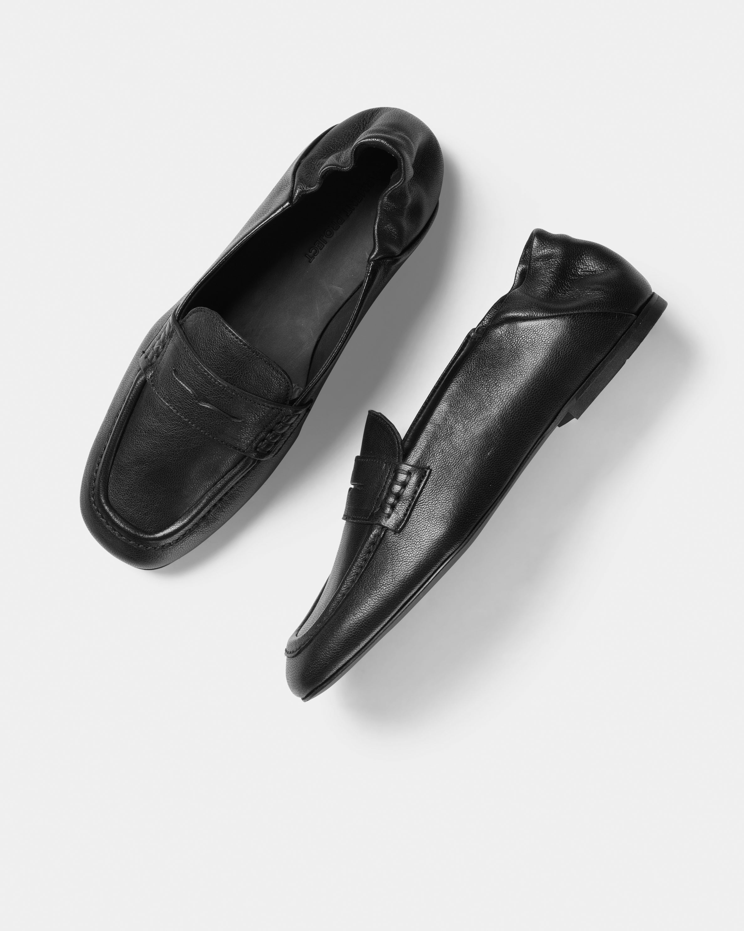 GARMENT PROJECT WMNS Robin - Black Leather Loafer 999 Black